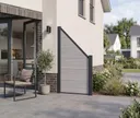 HORI WPC Sichtschutzzaun Stecksystem Aarhus XXL Schrägelement 3