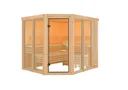 Karibu System-Sauna Komplettset Morten 3 Eckeinstieg 68 mm 5