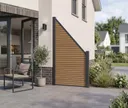 HORI WPC Zaun Odense Steckzaun Rhombus Schrägelement 2