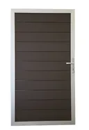 GroJa WPC/BPC Sichtschutzzaun Stecksystem Solid Tor Universal 0