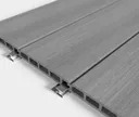 HORI WPC Fassadenverkleidung Hohlkammer grau bi-color co-extrudiert 138x20mm 2