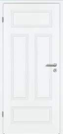 PRÜM Zimmertür Komplettset Classic CK1 Weißlack Röhrenspanplatten Karnieskante 0