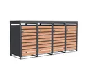 HORI Mülltonnenbox Cleanman 1 Quadruple mit Bepflanzung Paket 2 0