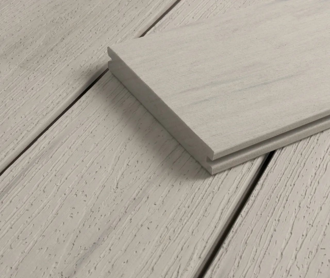 HORI Terrassendielen WPC/BPC Exclusive Line weiß/creme massiv 20x140mm (10030014344)