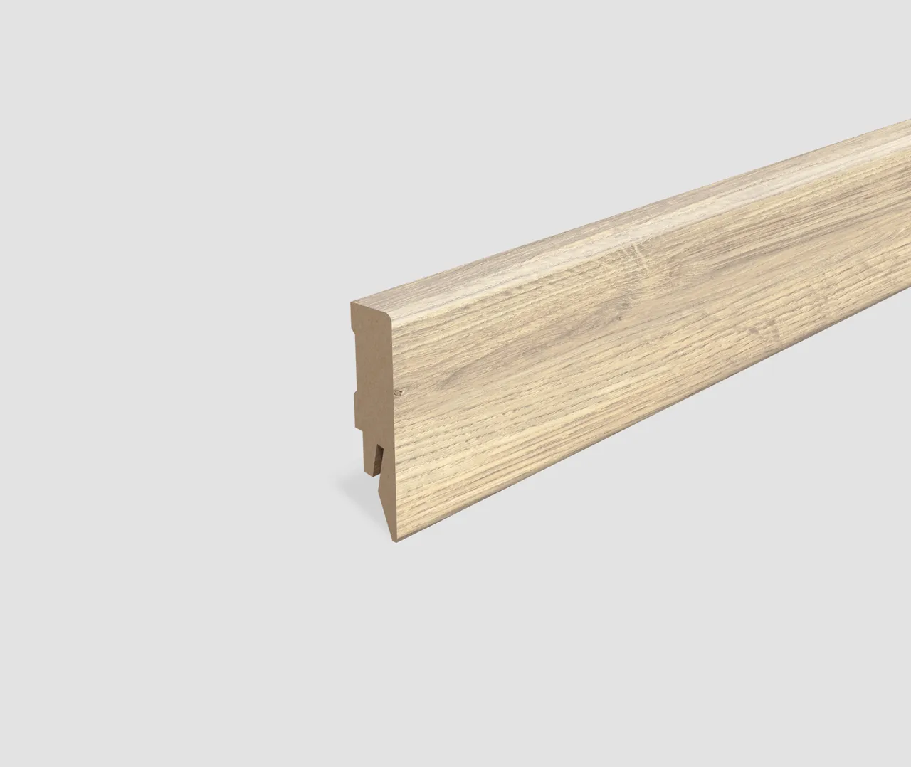 EGGER MDF-Kern Sockelleiste L636 passend zu Fußboden Rillington Eiche hell (10040330342)