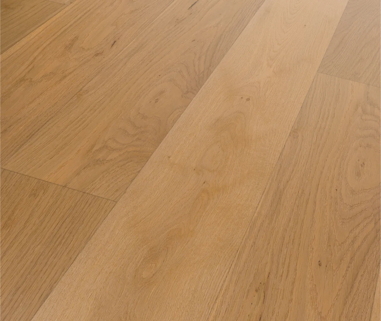 HWZ Klick-Furnierparkettboden PVC-frei, Ökobesserboden Susify, Landhausdiele Eiche Natur (10041002470)