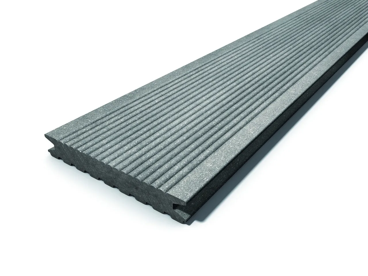 Megawood Terrassendielen Komplettset WPC Classic massiv basaltgrau (10030014027)
