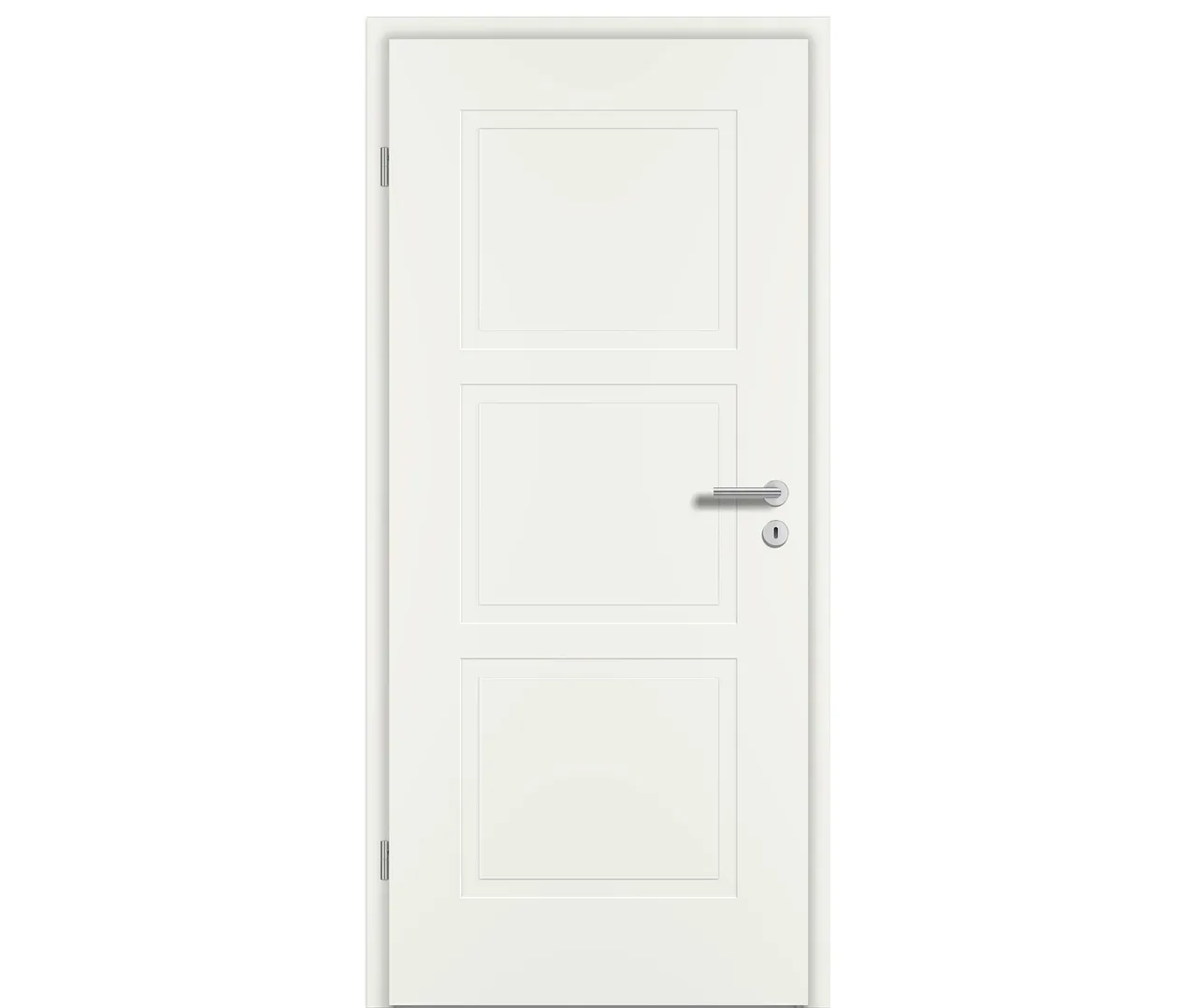 PRÜM Zimmertür ELEGANCE MODENA M3 Weißlack Exclusiv RAL 9010 Röhrenspan Eckkante (10040071511)