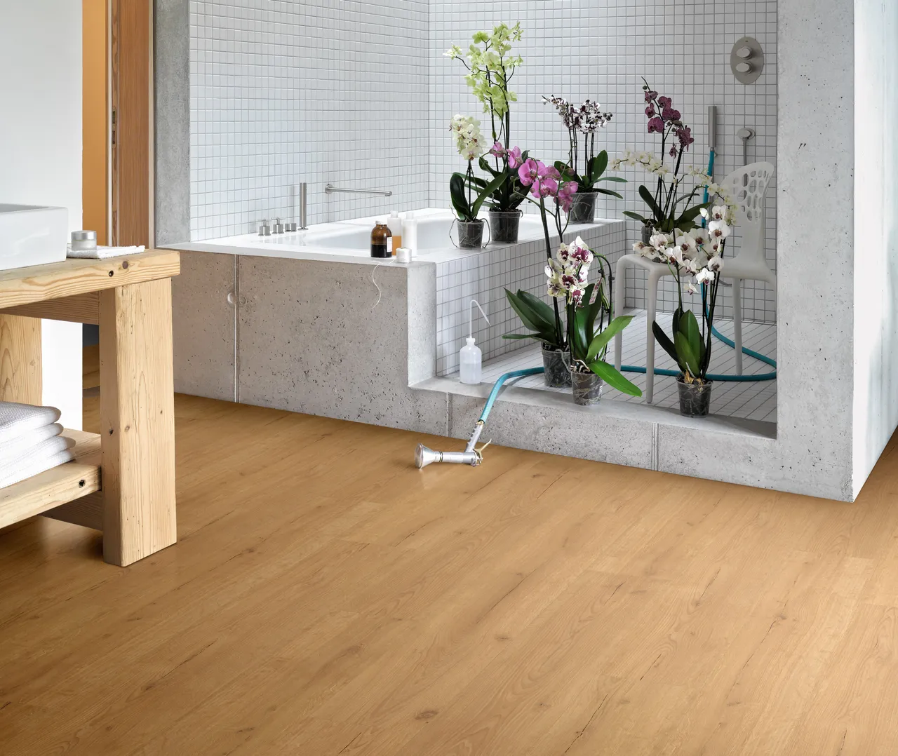 PARADOR Klebe-Vinylboden Basic 2.0 Eiche Infinity Natur Lebhafte struktur Landhausdiele (3496655000)