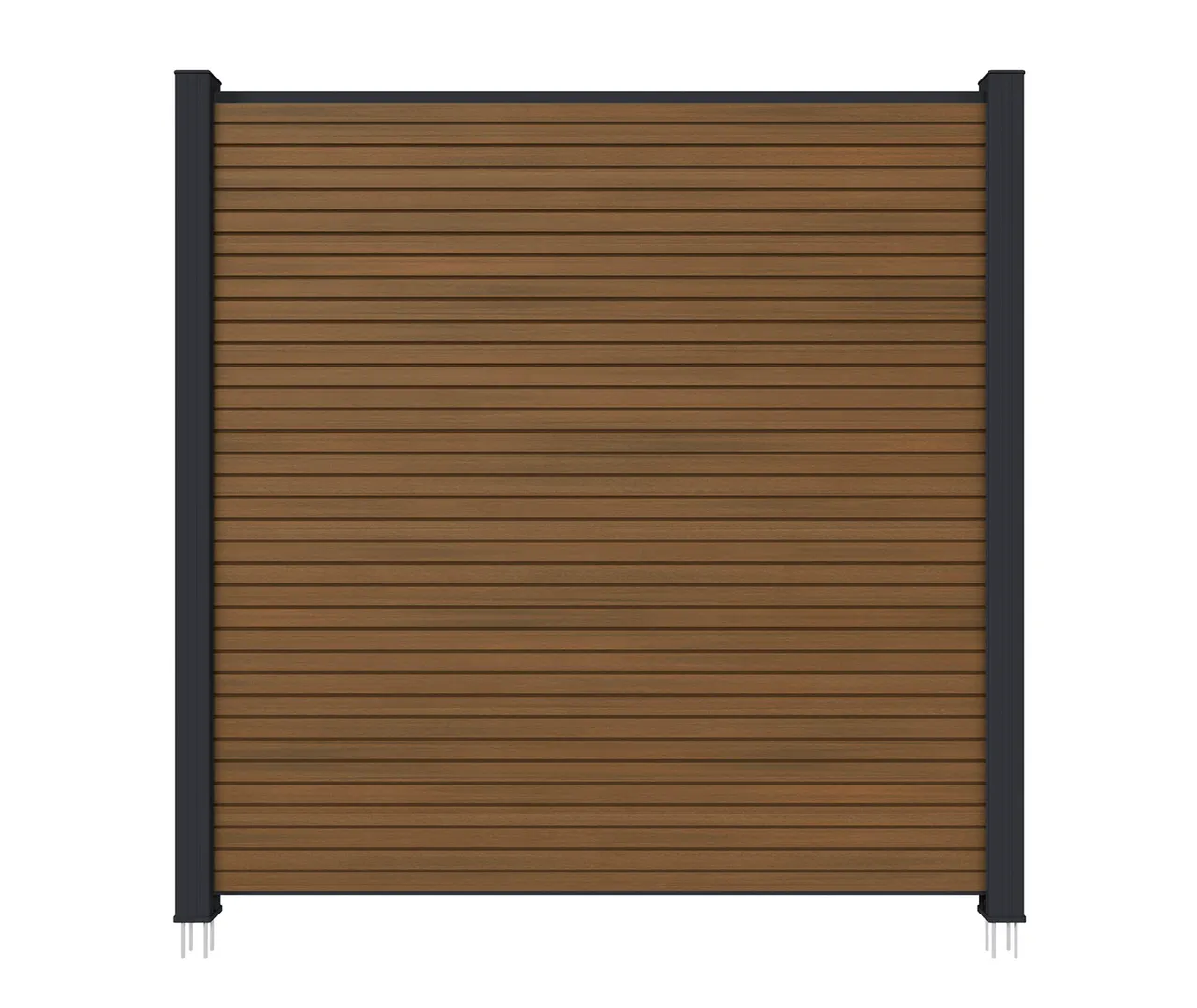 NewTechWood WPC Sichtschutzzaun Stecksystem Modena Rhombus (10040365707)