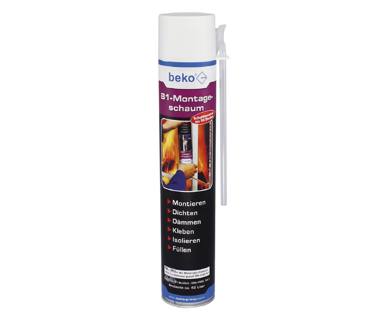 beko Montageschaum B1 - schwer entflammbar nach DIN 4102-B1 (9410528200)