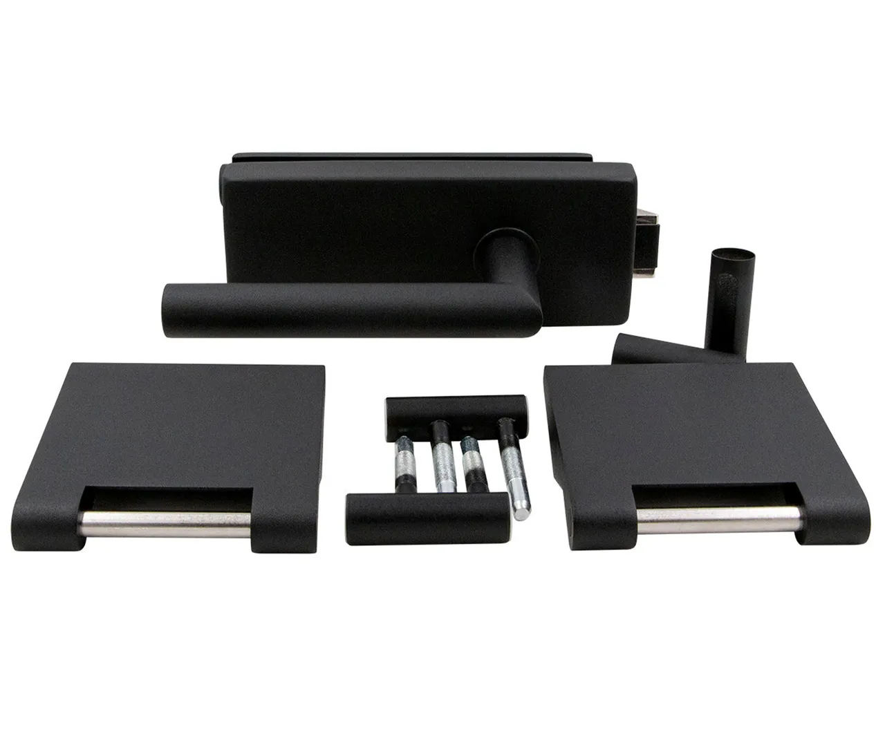 HORI Beschlagsset Design schwarz inkl. 3-tlg. Band, Rahmenteil und Türgriff (10030083011)