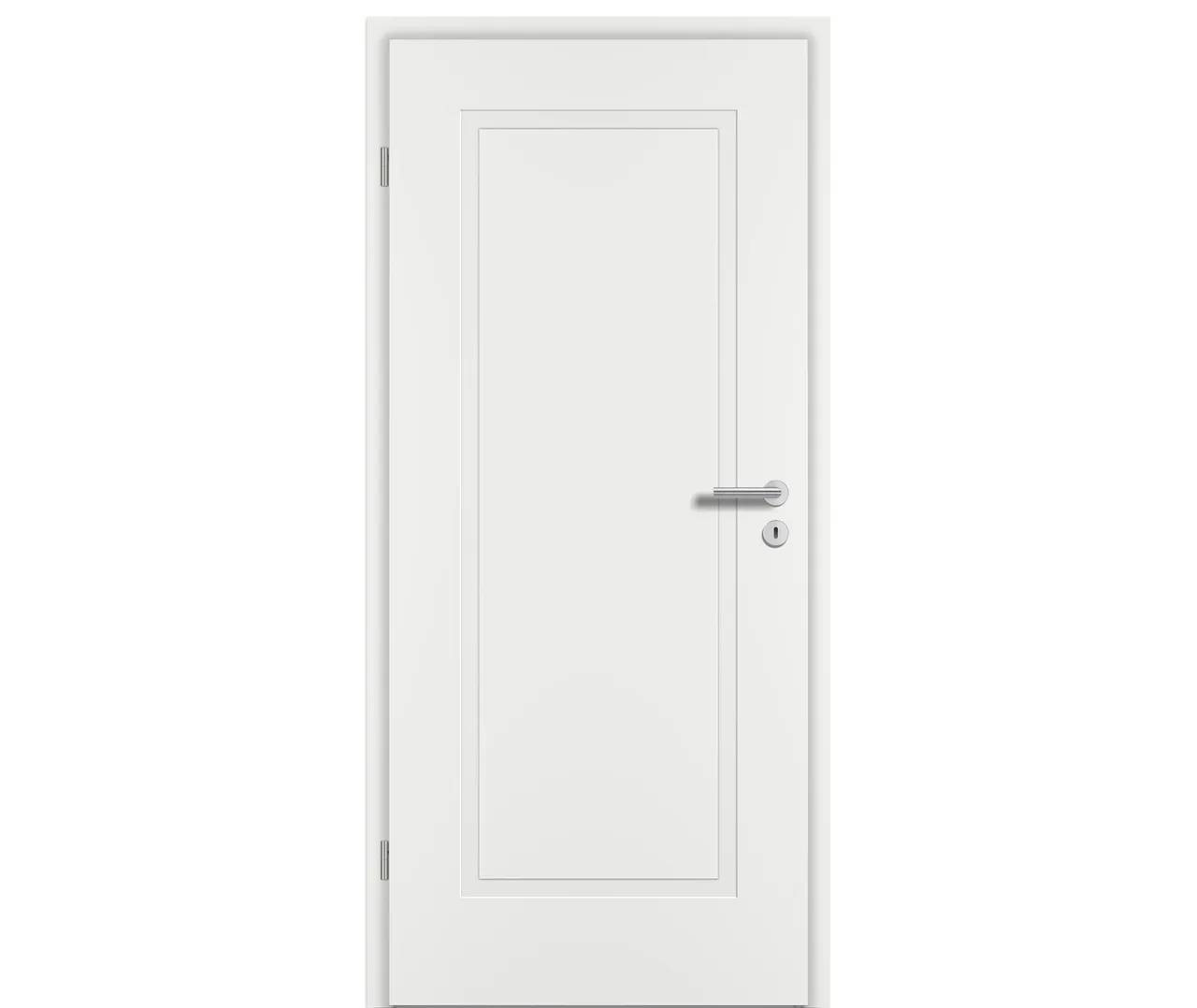 PRÜM Zimmertür ELEGANCE MODENA M1 Weißlack Exclusiv RAL 9016 Röhrenspan kleine Rundkante (10040143566)