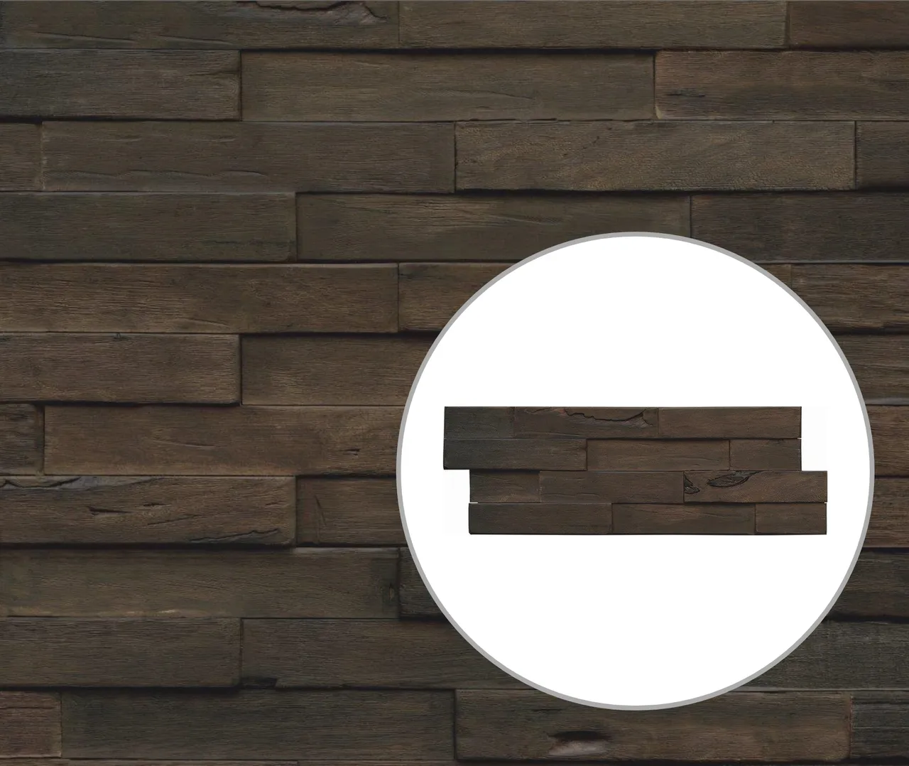 INDO Echtholz Wandverkleidung 3D Holzverblender Driftwood Salomon Sea (3700005500)