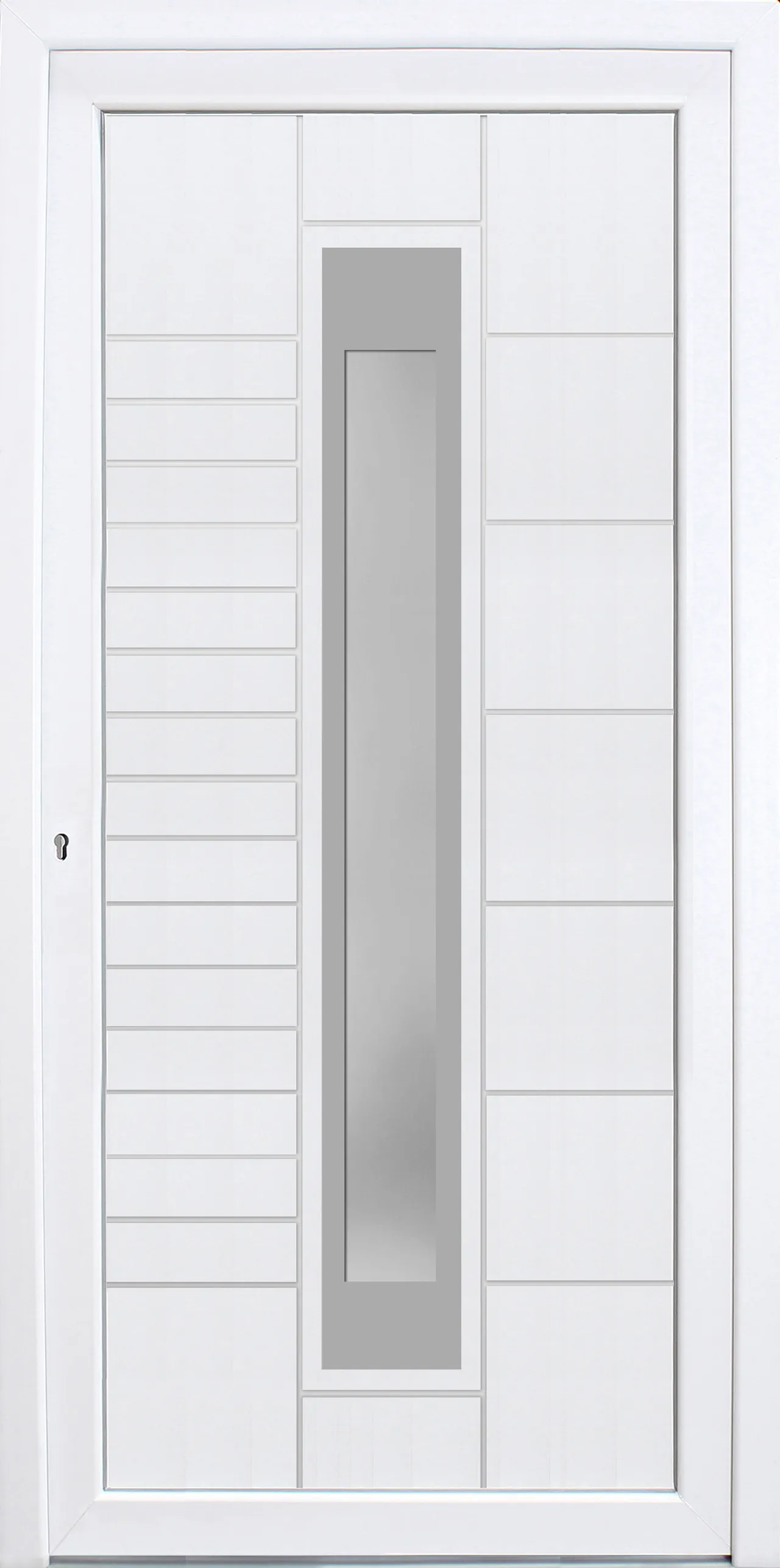HORI Kunststoff Haustür Stripe ohne Türgriff (10040069743)
