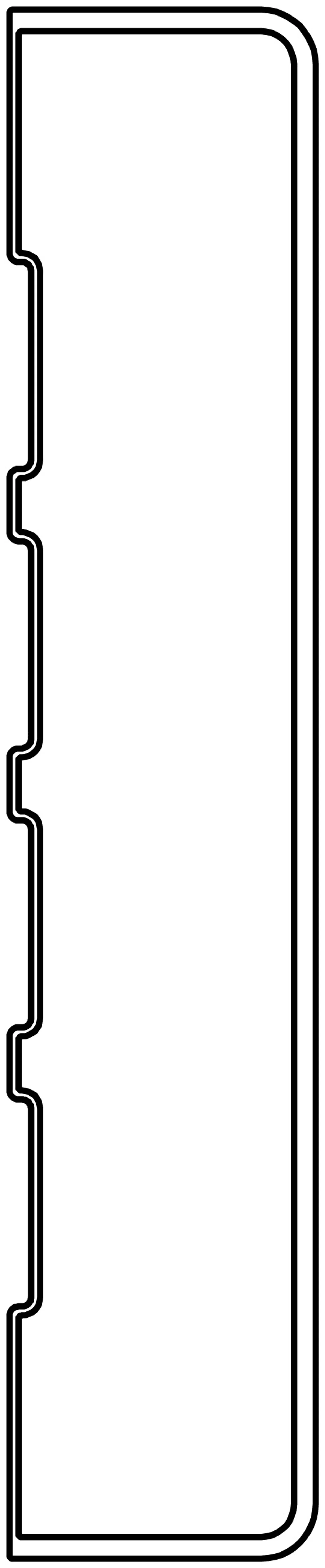 Lignodur terrafina Abschlussblende lounge Nero 17x85 mm (10040012316)