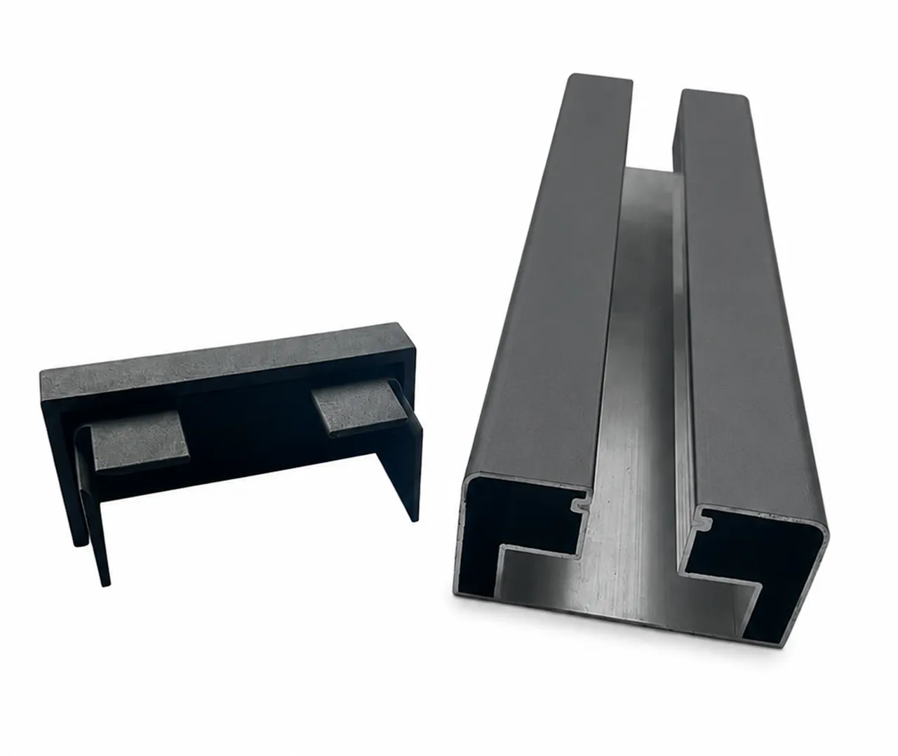 HORI Hausanschlussprofil Aluminium dunkelgrau für Design Wpc Zaun (10040375370)