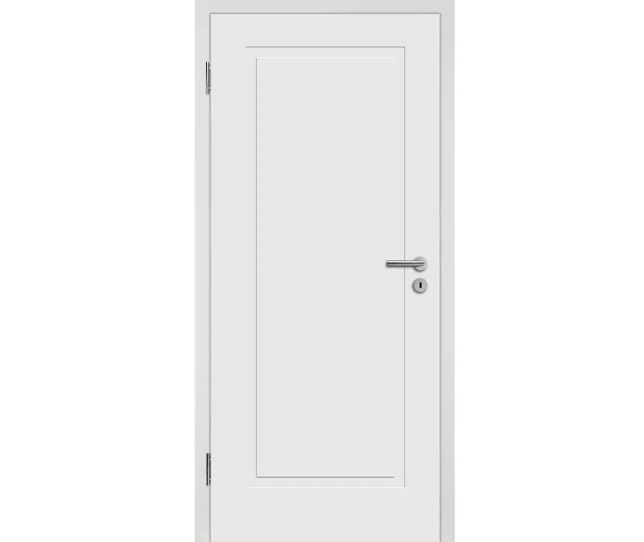 HORI Schallschutz Wohnungseingangstür Alicante 1 Weißlack RAL9010 SK1 Eckkante Vollspan (10040044324)