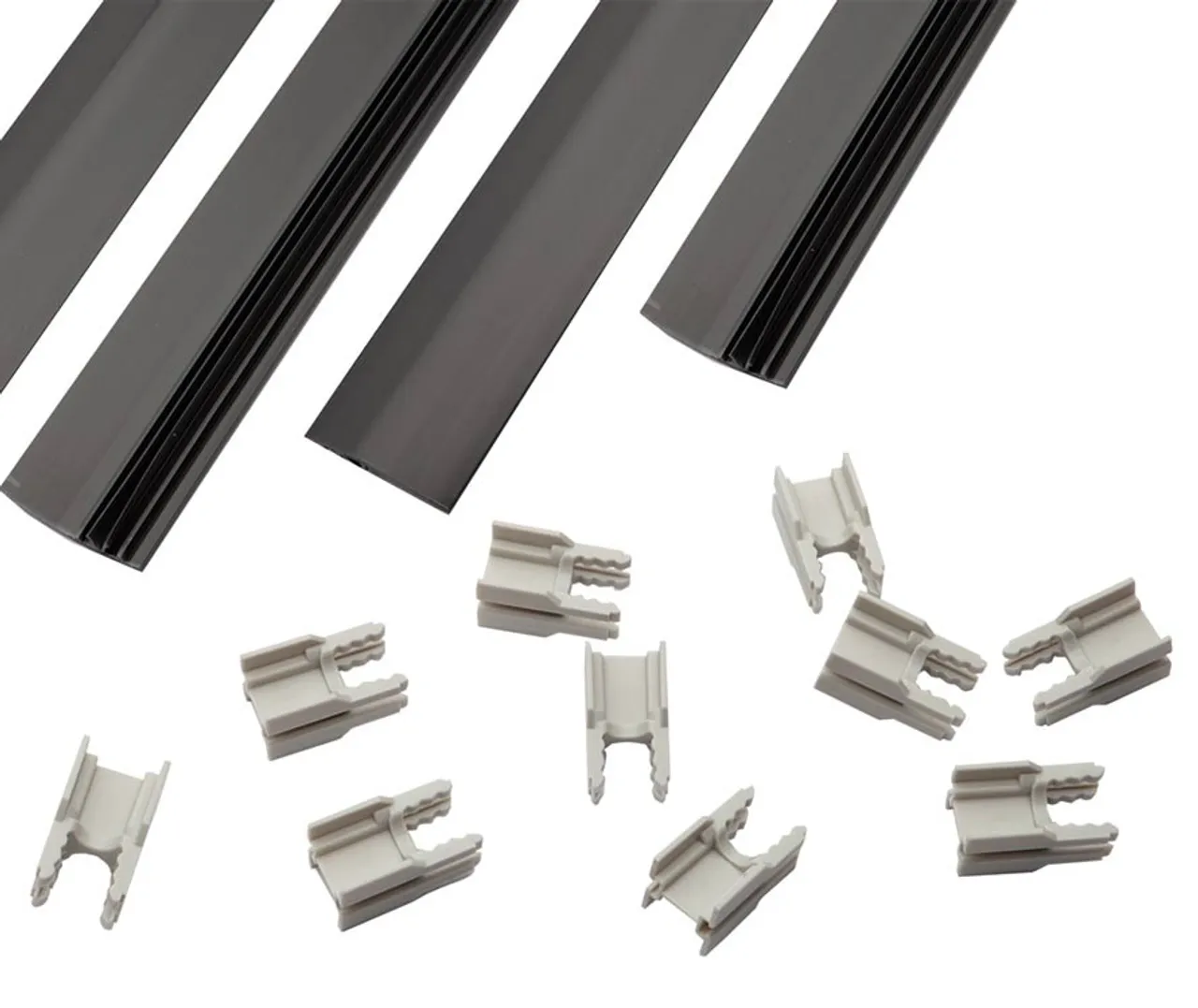 Stab Fix HORI Doppelstabmattenzaun Fix Sichtschutzklemmleisten 8er-Set 6/5/6 ...