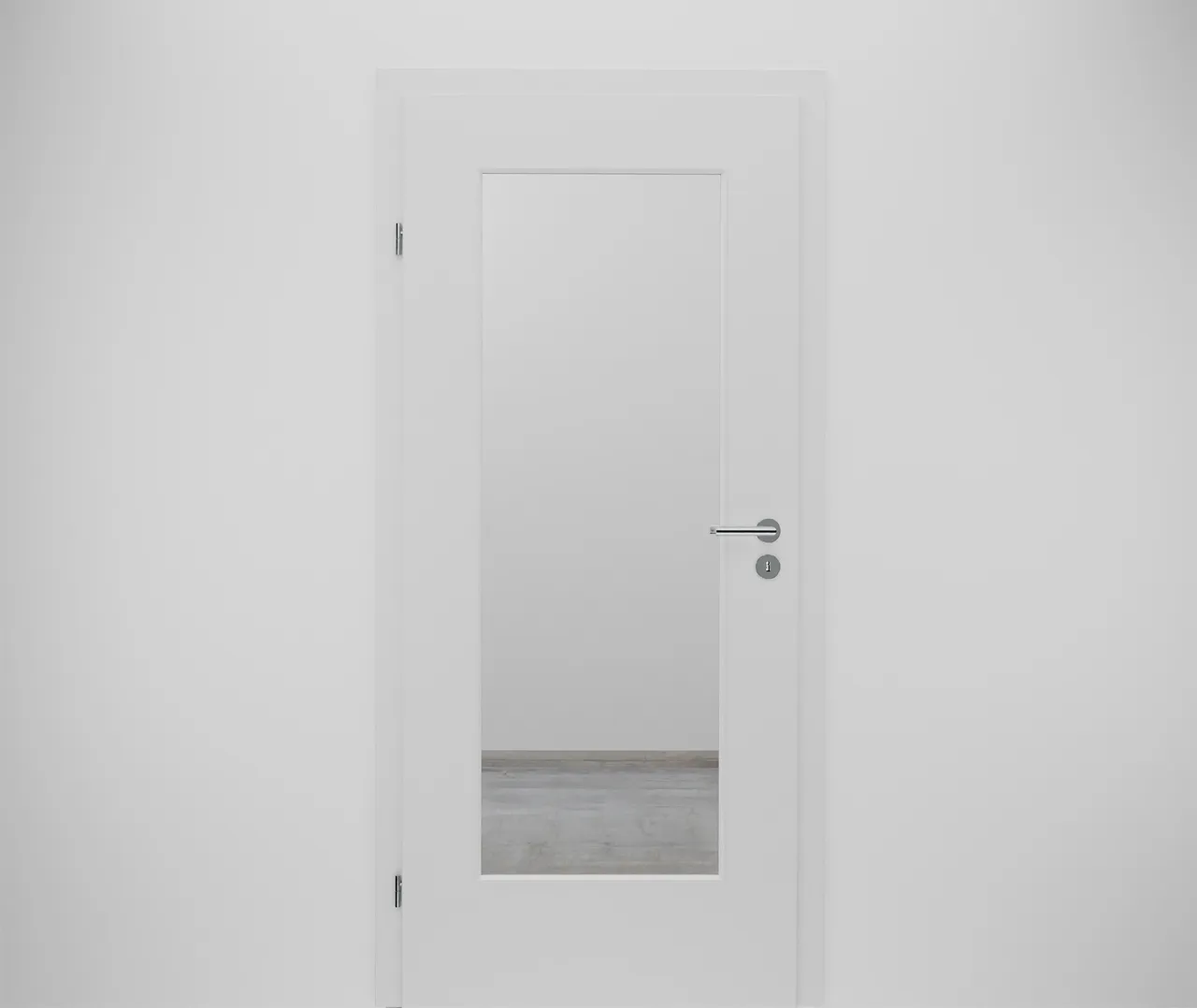 HORI Zimmertür CPL Weiß RAL9016 mit Lichtausschnitt Röhrenspan Designkante (10040044664)