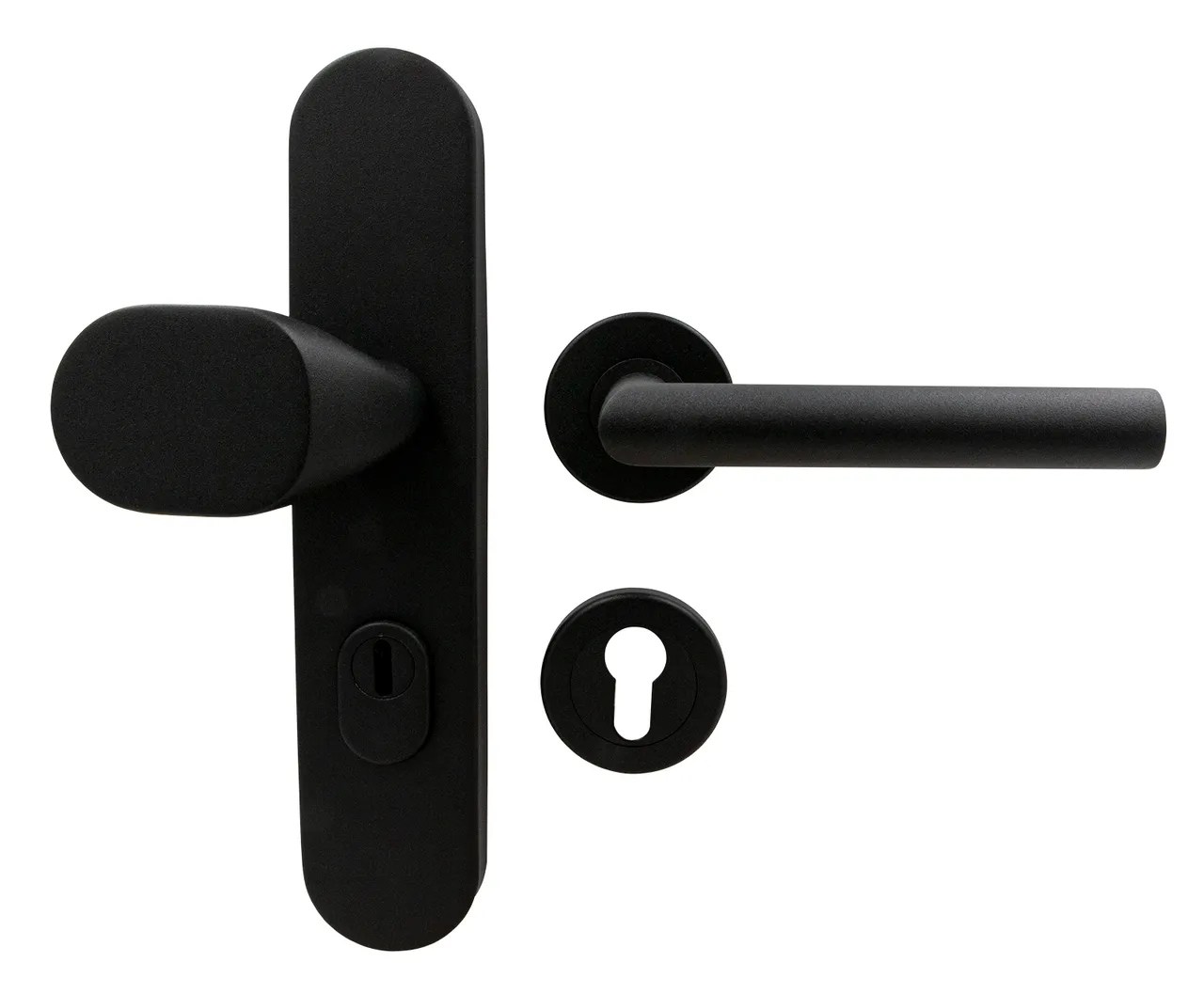 HORI Kombischutzbeschlag Edelstahl Black Frosted Gehrungsform (10040005728)