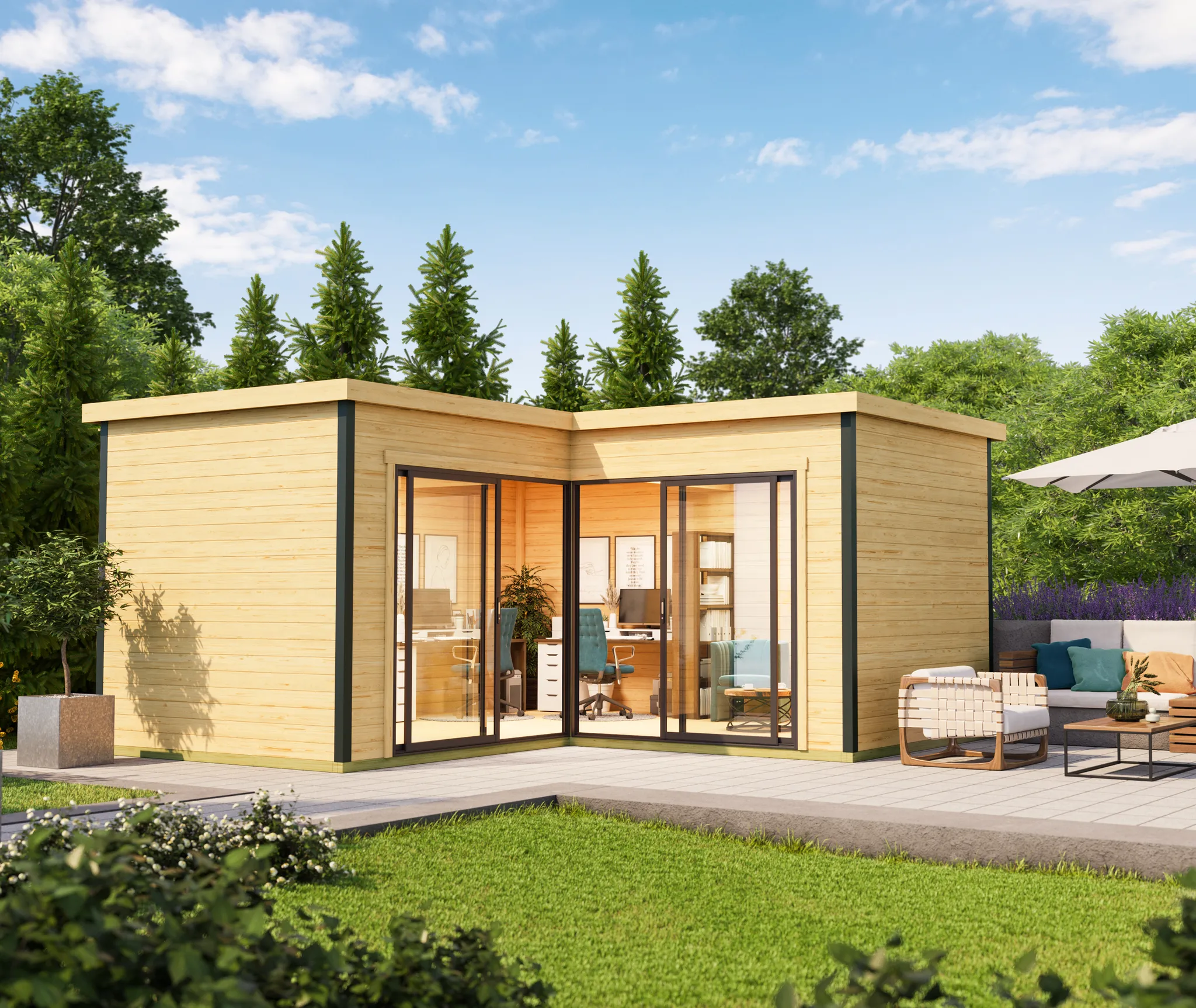 Lasita Maja Gartenhaus Serie Domeo 1