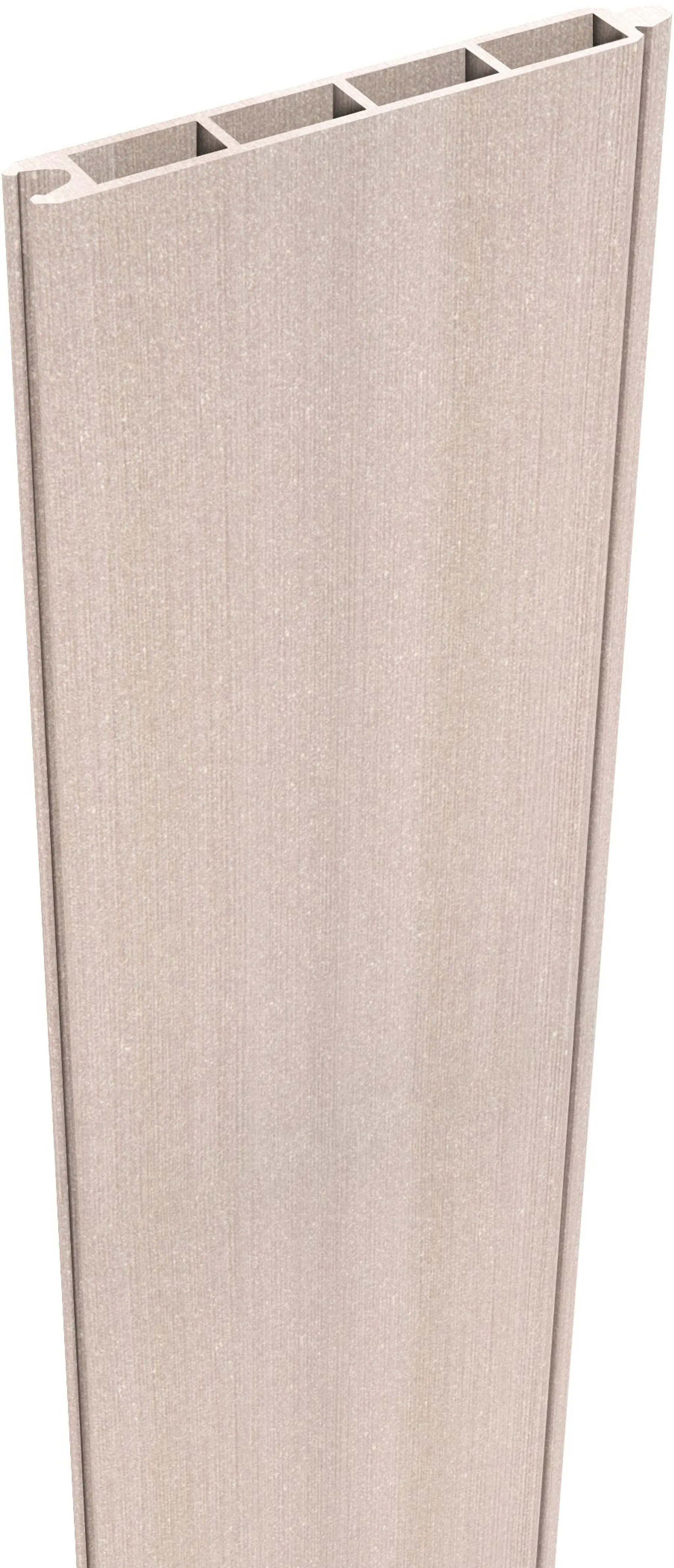 GroJa WPC/BPC Sichtschutzzaun Stecksystem Füllung 180 cm, Bi-Color sand 0