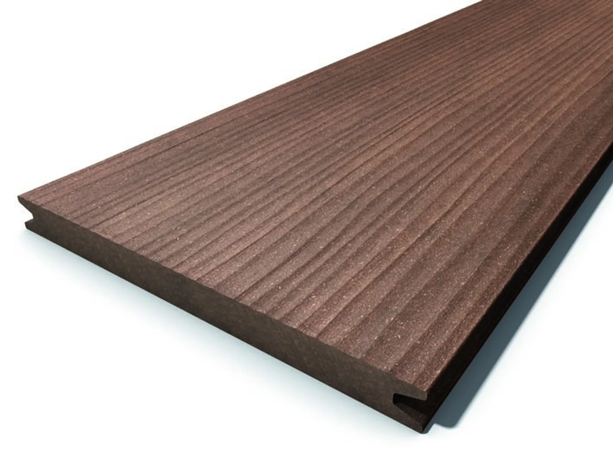 Megawood Terrassendielen Komplettset WPC Jumbo Premium massiv nussbraun 0