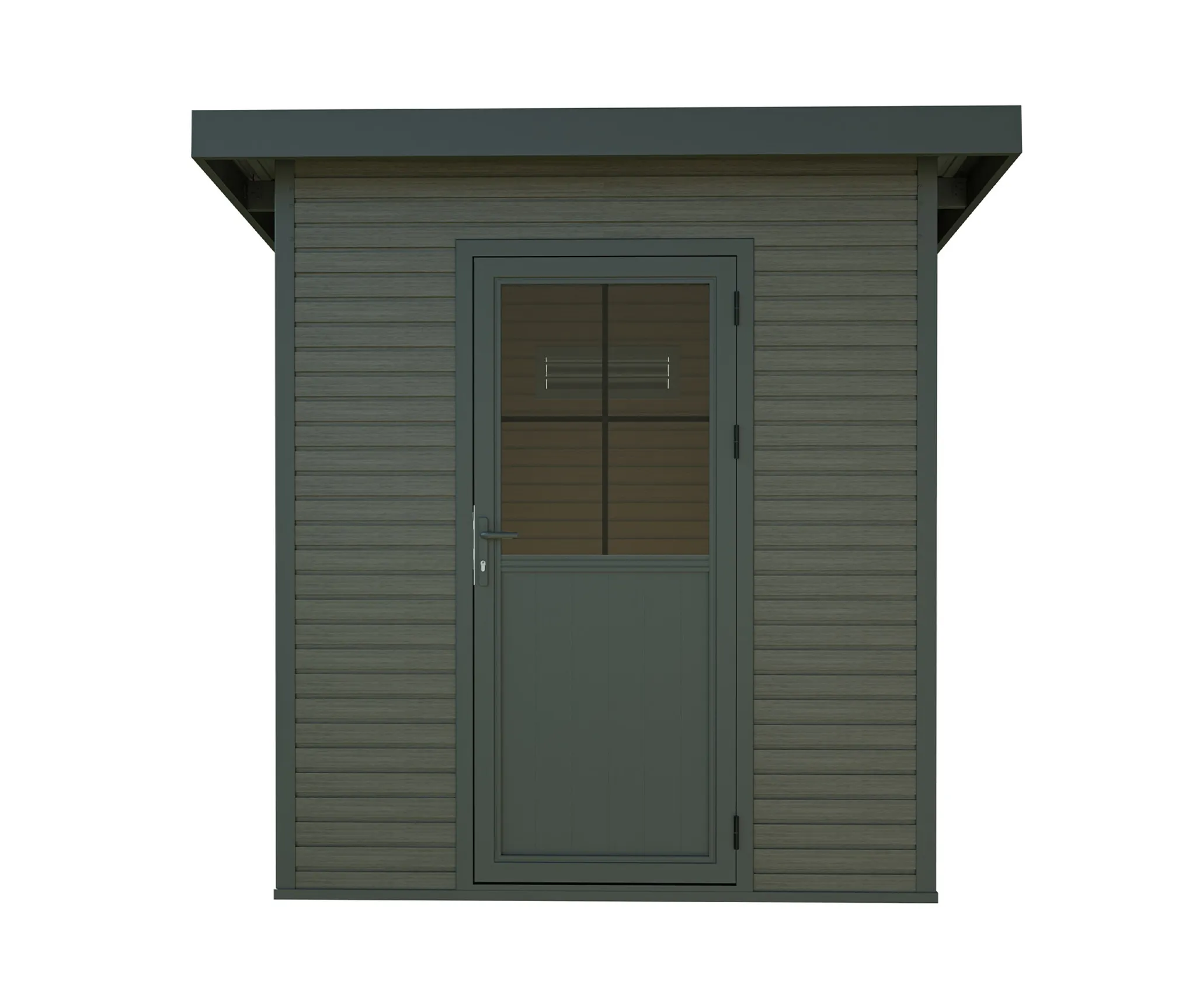 HORI WPC Gartenhaus Rhombus-Optik Braun/Grau 2