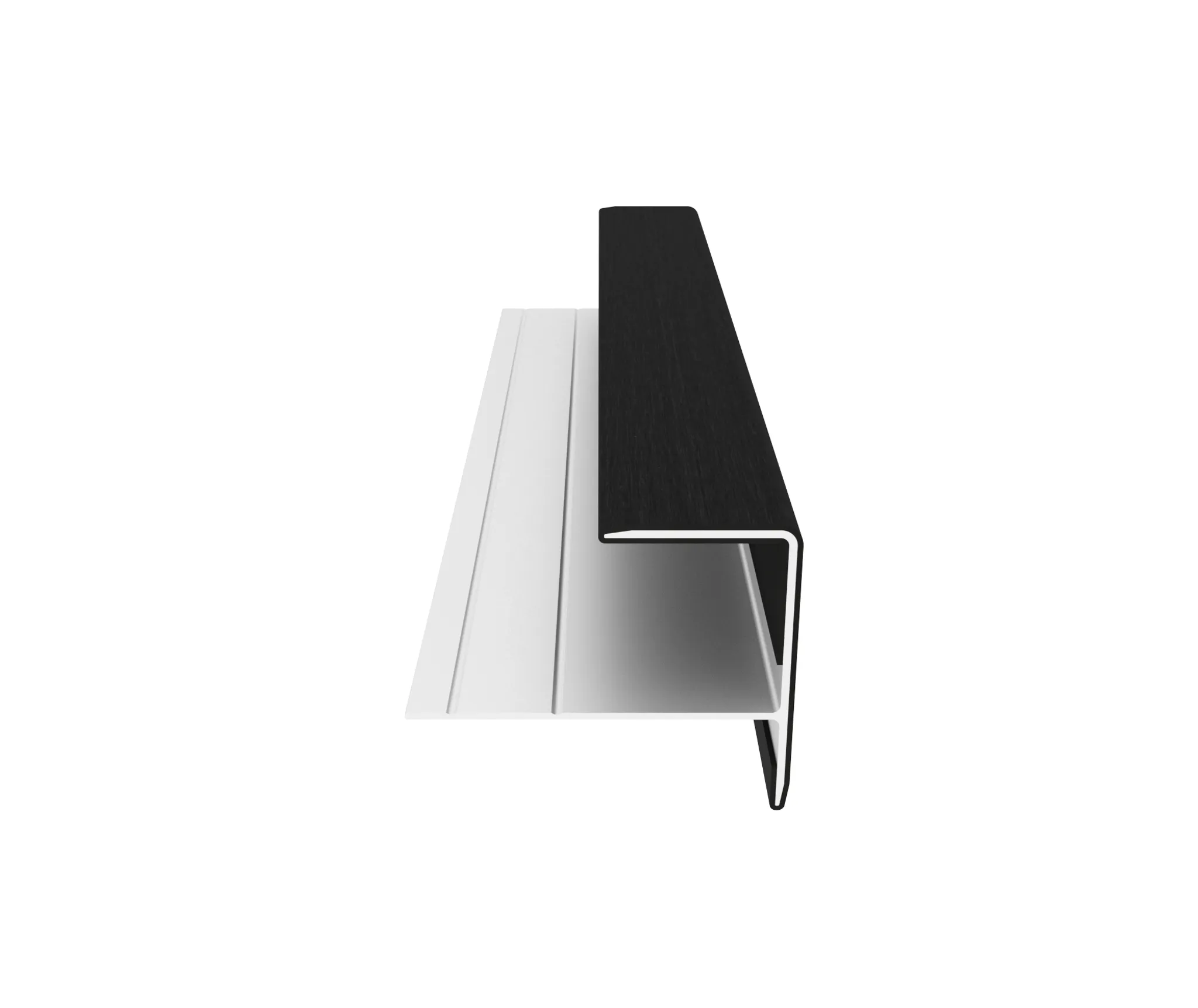 NewTechWood Castellation PRO Endprofil coextrudiert Ebony 1