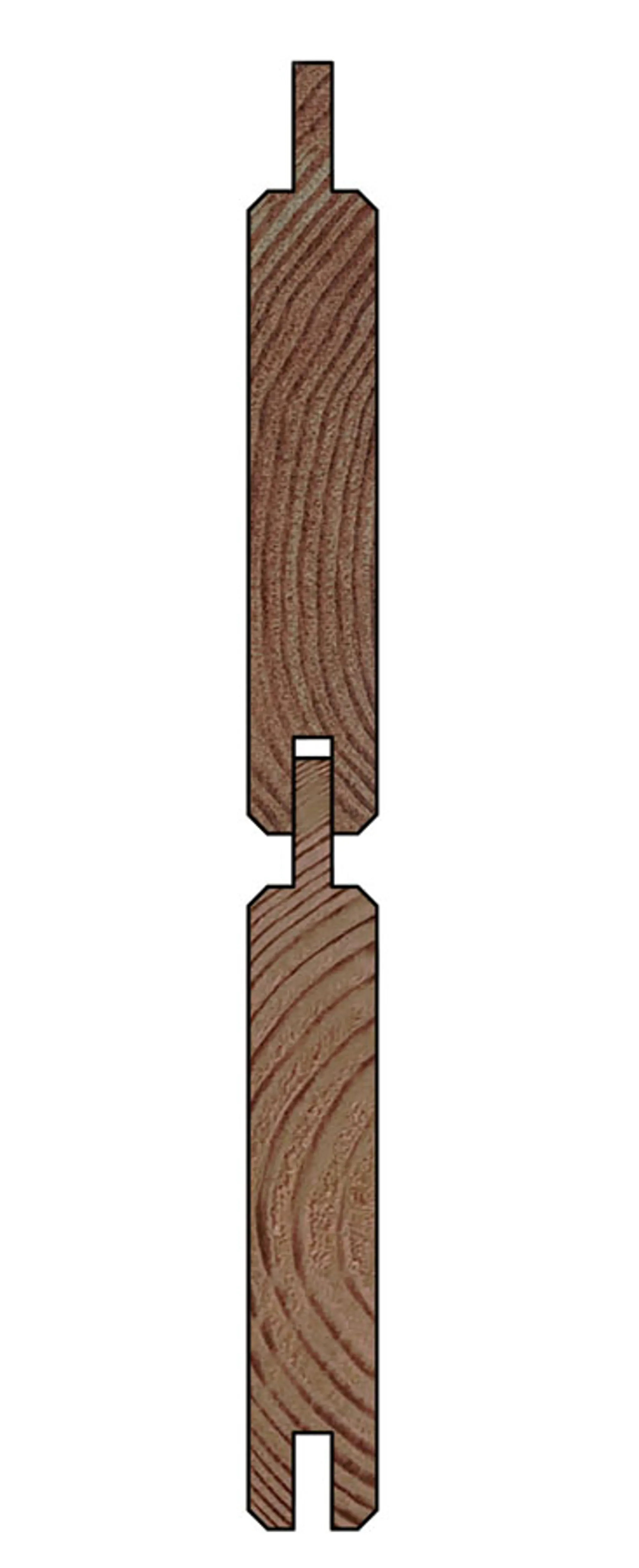 HORI Holz-Steckzaun GARDO Füllprofil 4