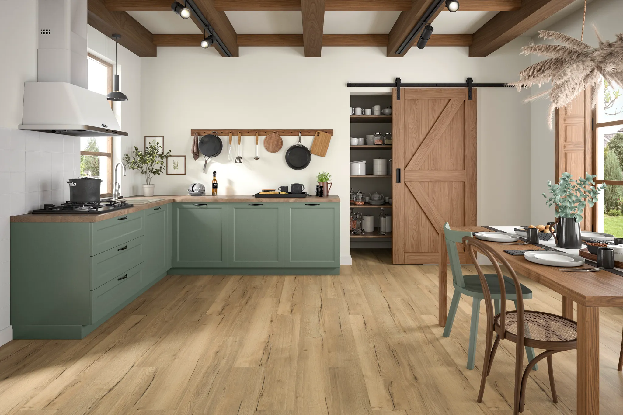 EGGER Klick-Designboden Aquadura Hybridboden EDF145 Monfort Eiche natur 0
