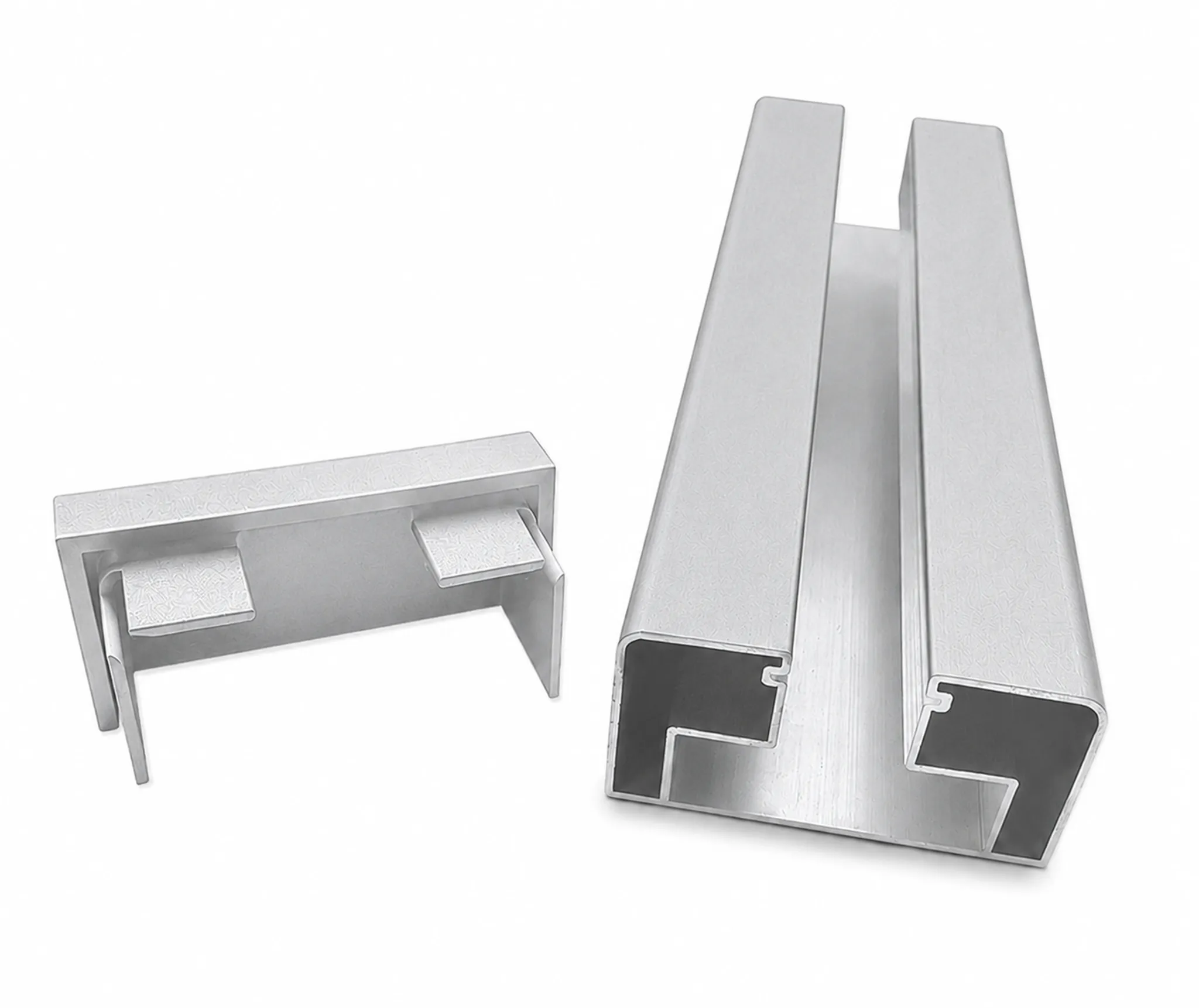 HORI Hausanschlussprofil Aluminium silber für Design Wpc Zaun 0