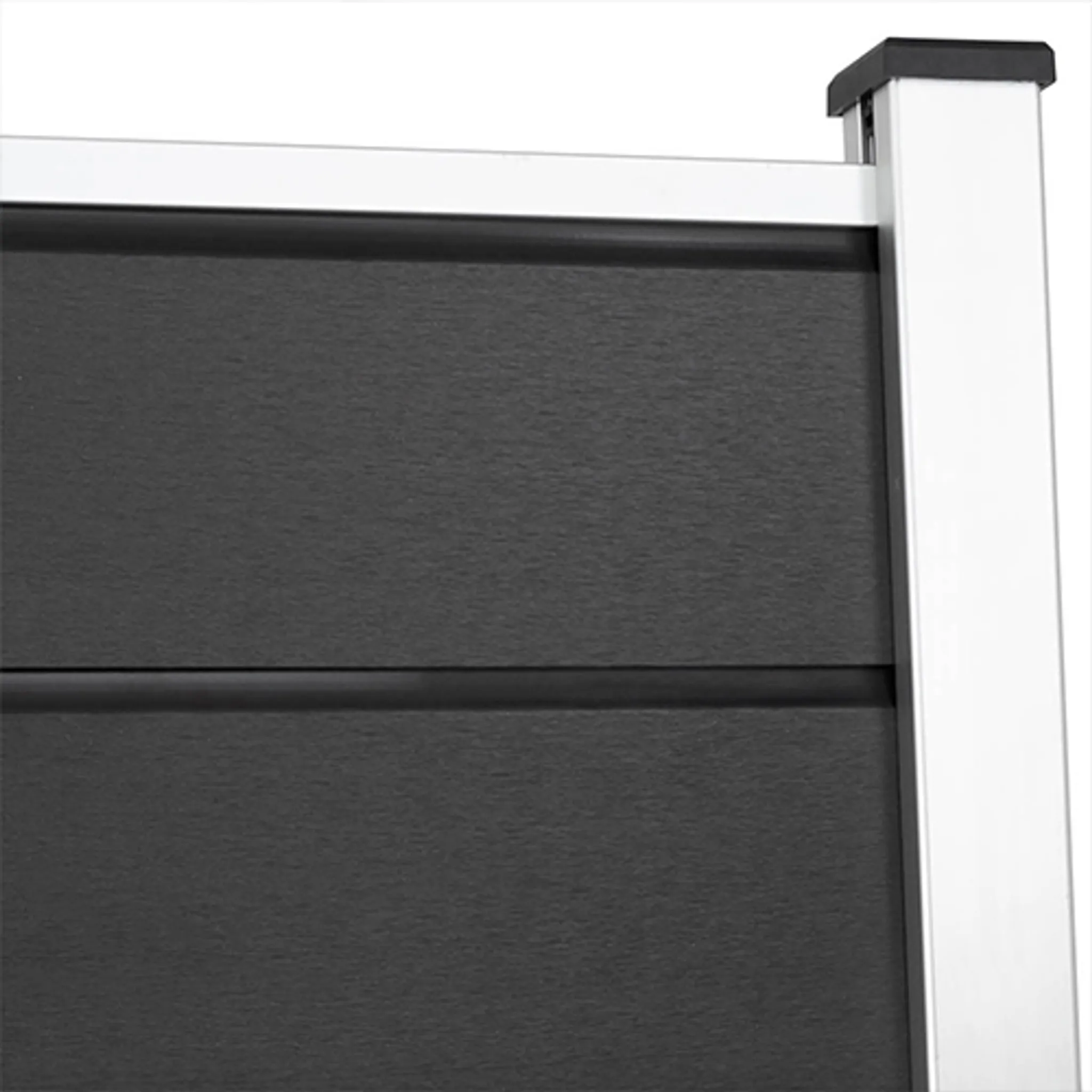HORI Design WPC Sichtschutzzaun Stecksystem Zaunelement ohne Pfosten 13