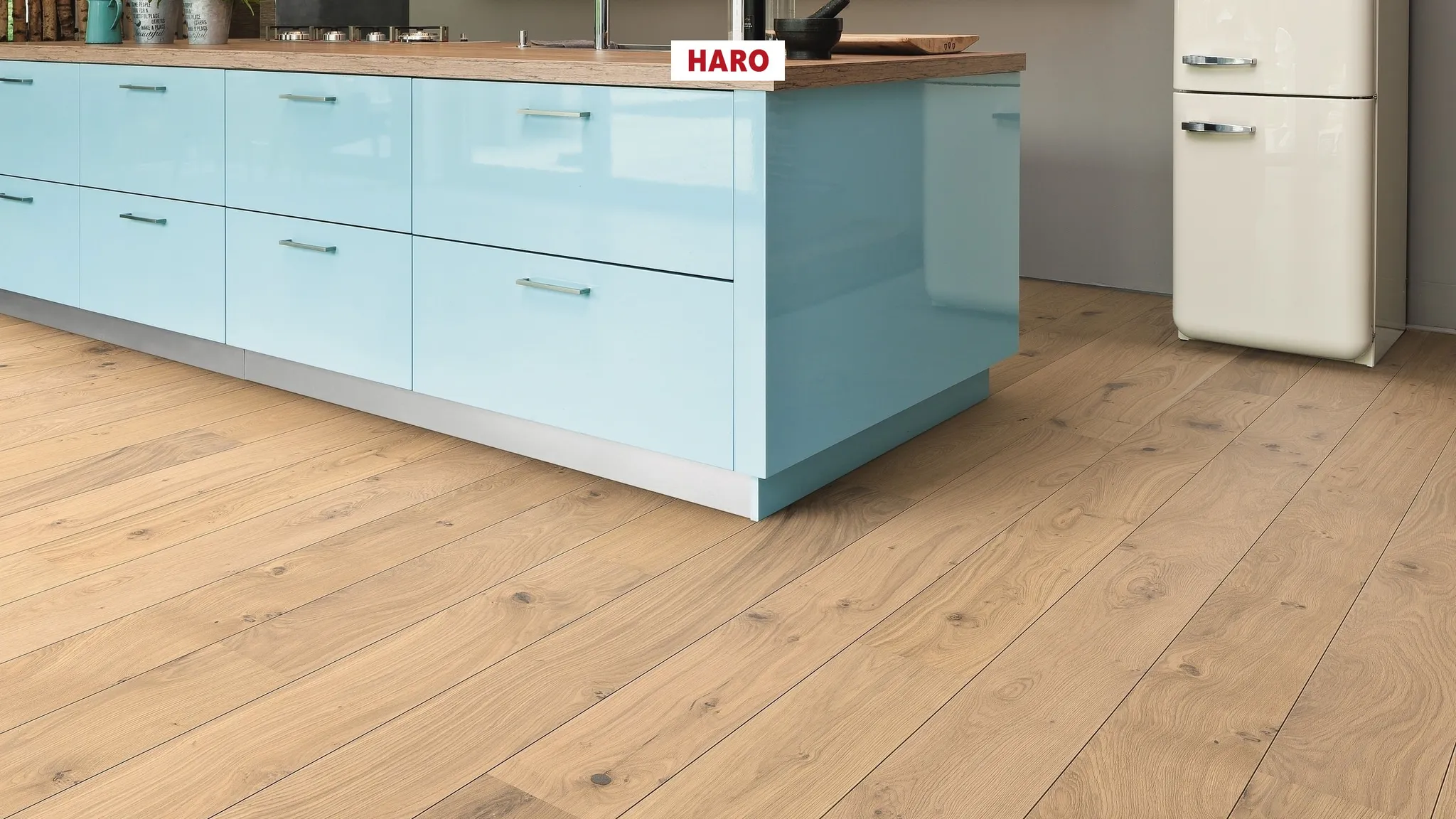HARO Parkett 2500 Eiche puroweiß Universal strukturiert Landhausdiele 3