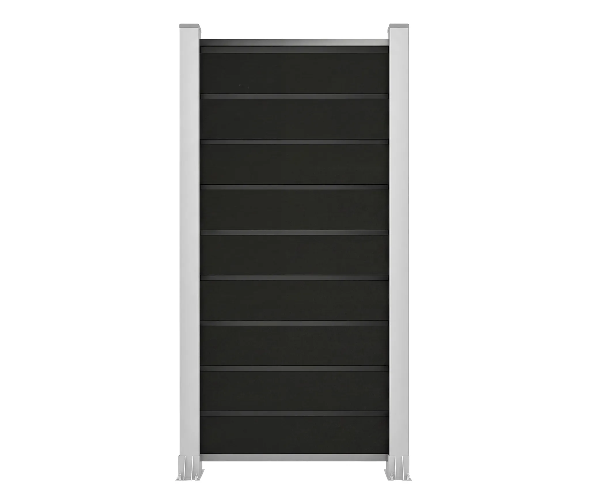 HORI Design WPC Sichtschutzzaun Stecksystem Zaunelement ohne Pfosten 0