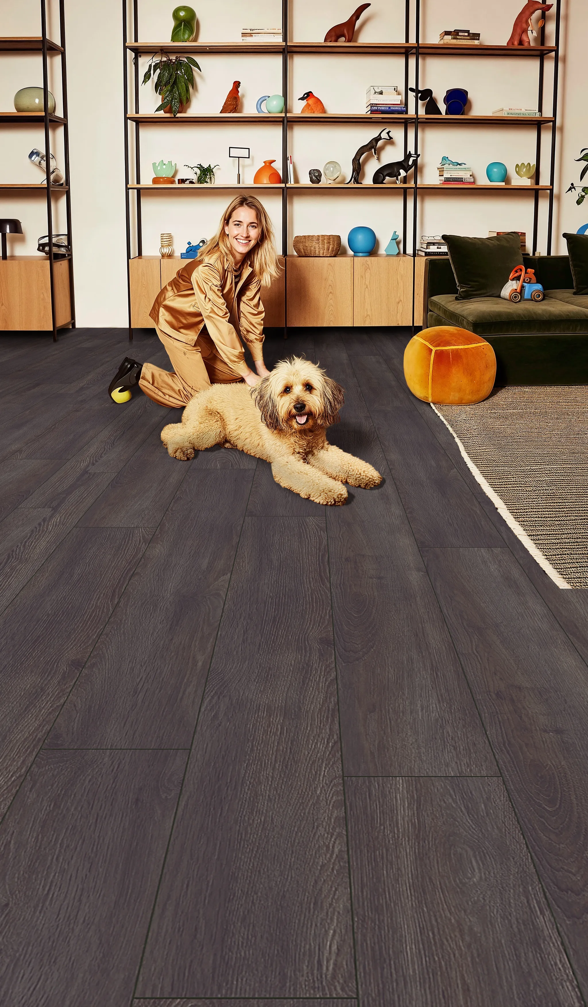 kiwi now PVC freier Klick-Designboden 60KN10 Elba Eiche Schwarz Landhausdiele die starke Wahl 3