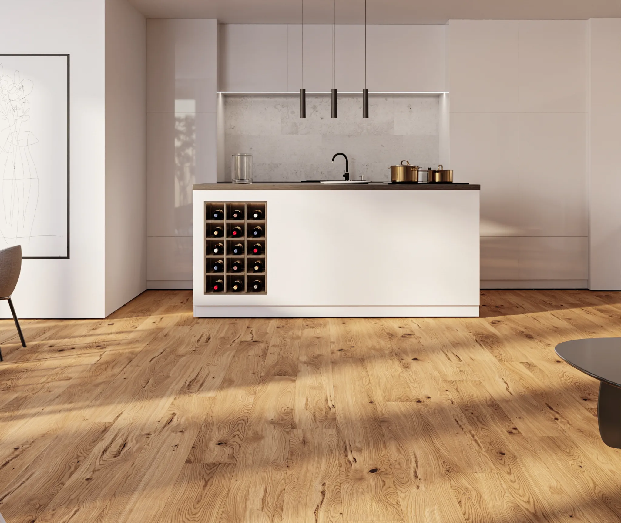 HORI Parkett 300 Eiche Cottage Country stark gebürstet Landhausdiele matt versiegelt 5