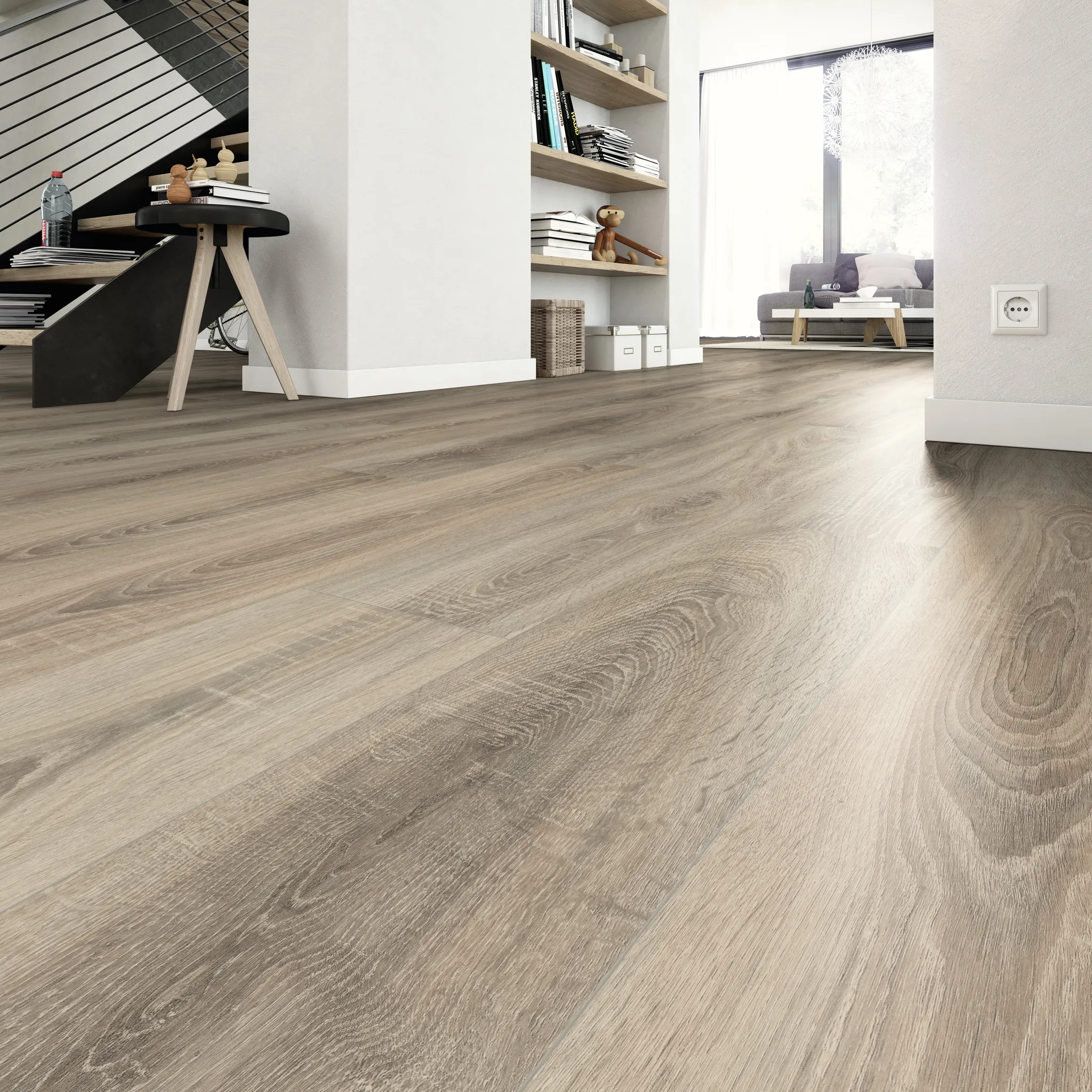 EGGER Klick-Designboden HOME Design Eiche sägerau grau EHD002 Landhausdiele 4