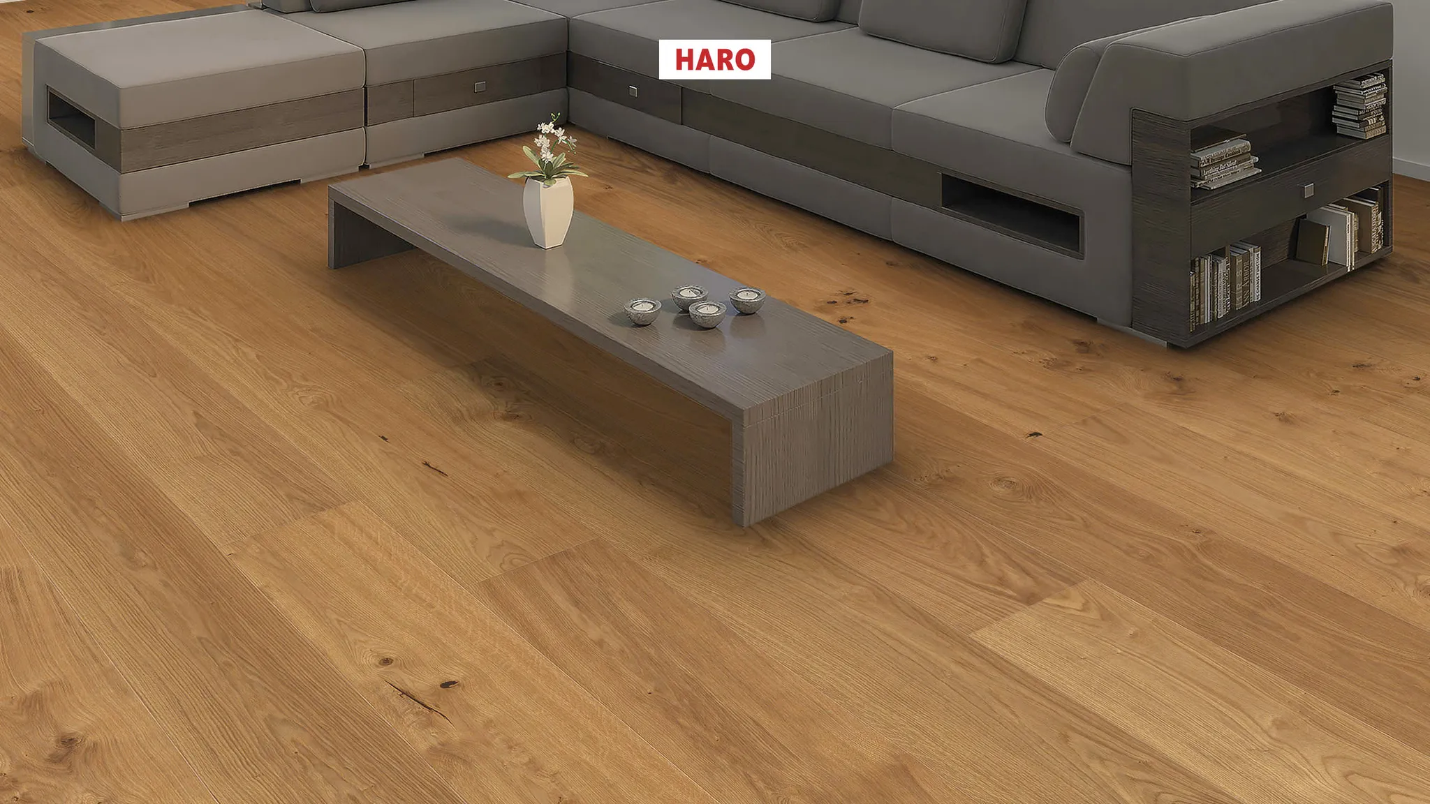 HARO Parkett 2500 Eiche Plaza Universal strukturiert Landhausdiele natur-geölt 3