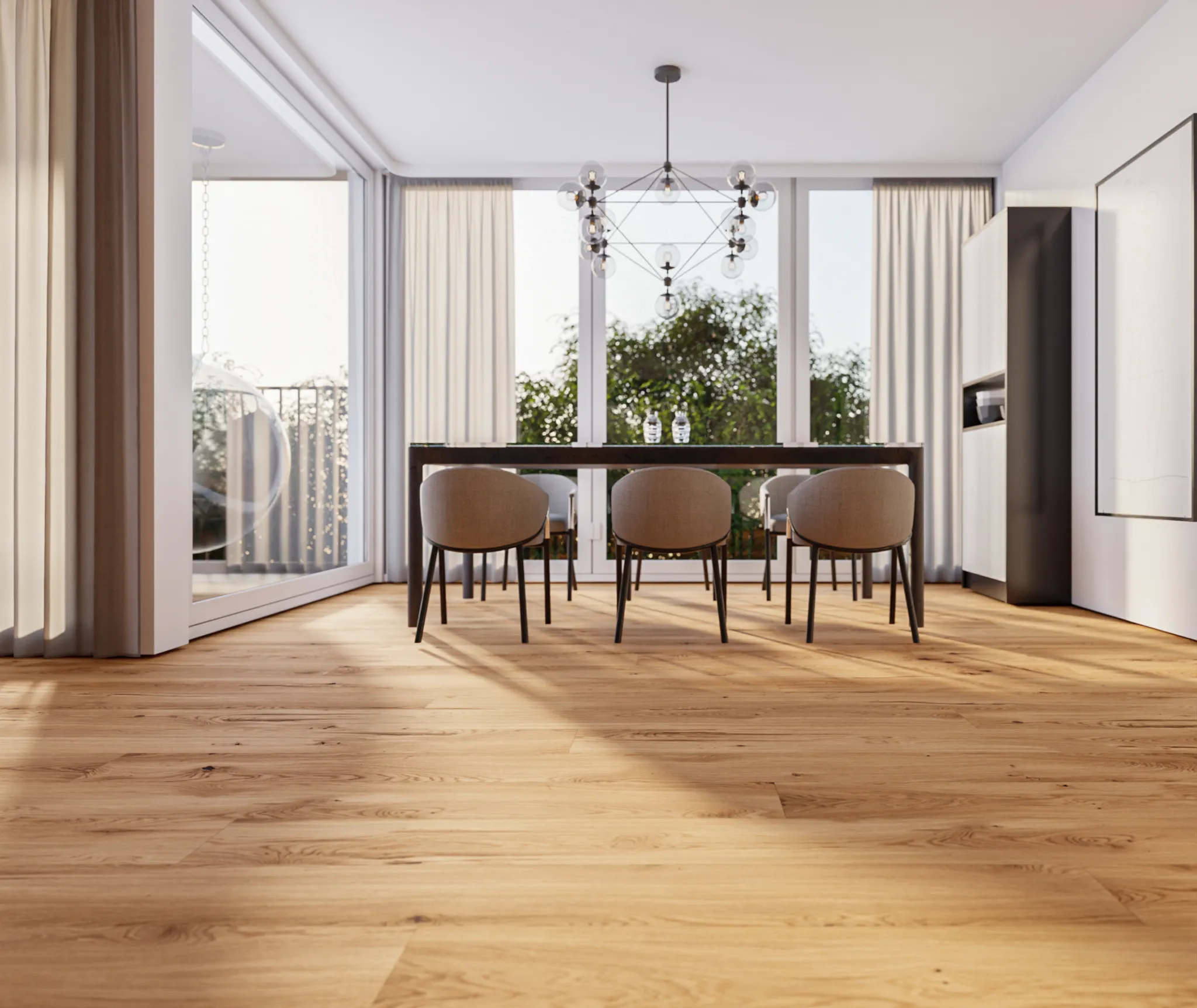 HORI Parkett 300 Eiche Cottage Country stark gebürstet Landhausdiele matt versiegelt 6
