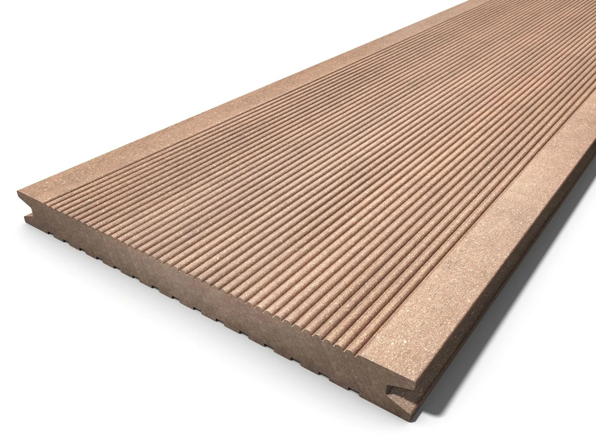 Megawood Terrassendielen Komplettset WPC Jumbo Classic massiv naturbraun 0