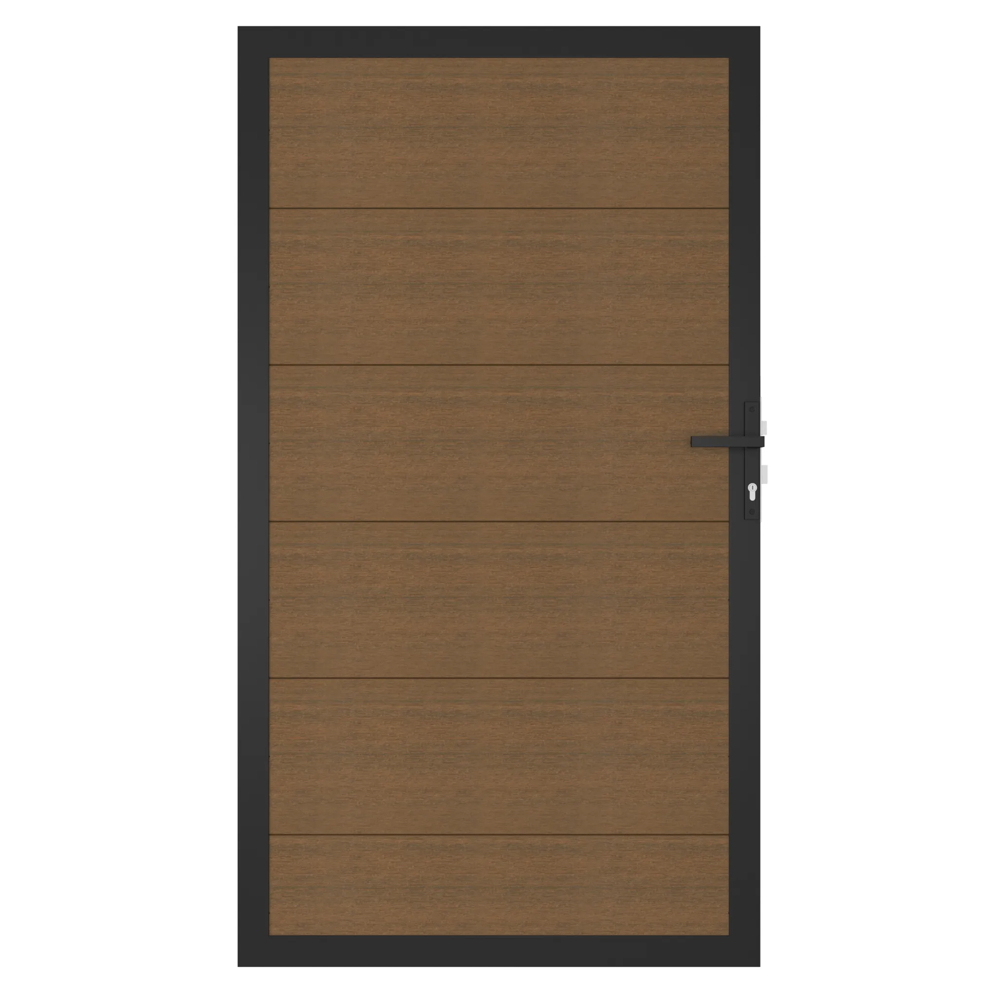 NewTechWood WPC Sichtschutzzaun Stecksystem Zauntor Castello XXL 0