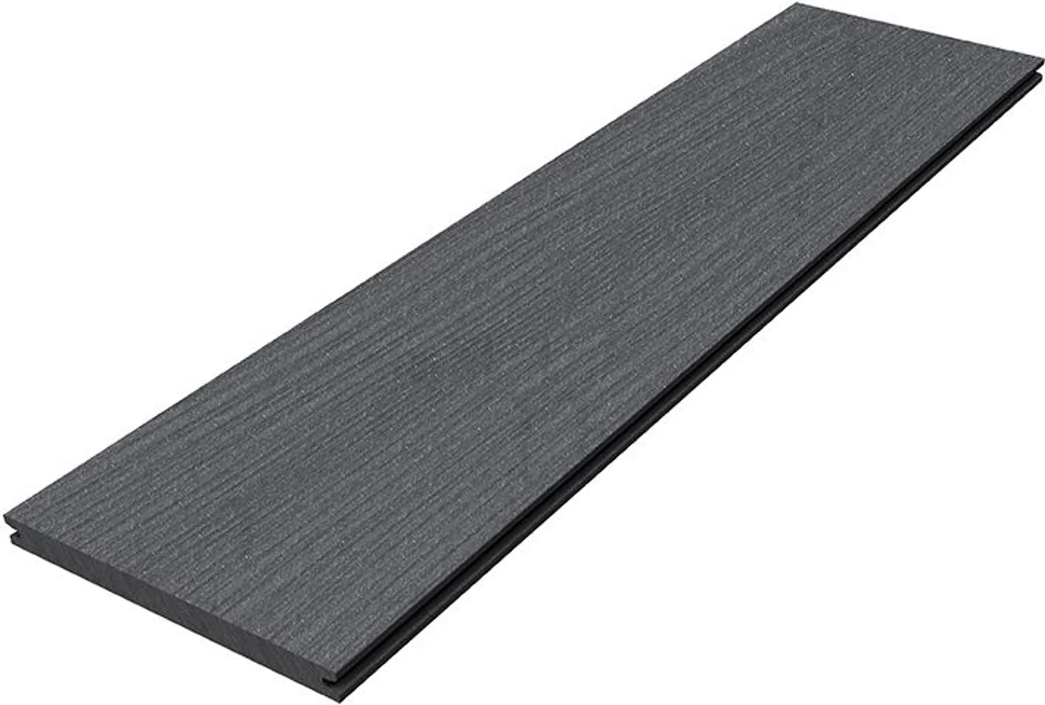 Megawood Terrassendielen Komplettset WPC Jumbo Premium massiv schiefergrau 0
