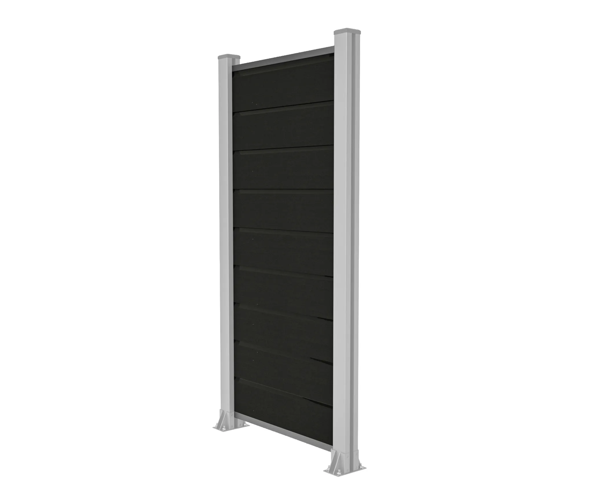 HORI Design WPC Sichtschutzzaun Stecksystem Zaunelement ohne Pfosten 1