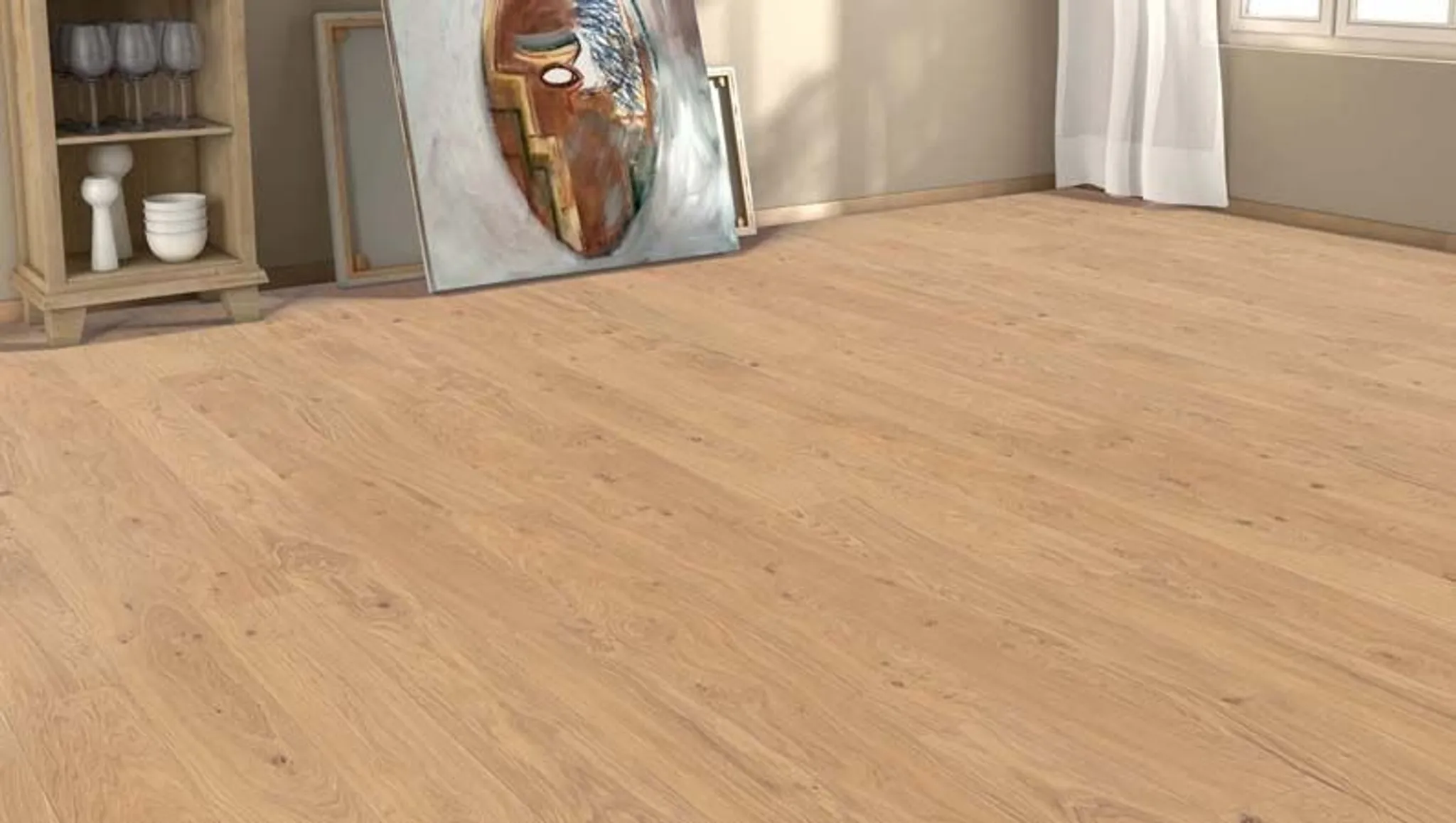 HORI Quick Parkett 400 Eiche weiß markant strukturiert Landhausdiele natur-geölt 3