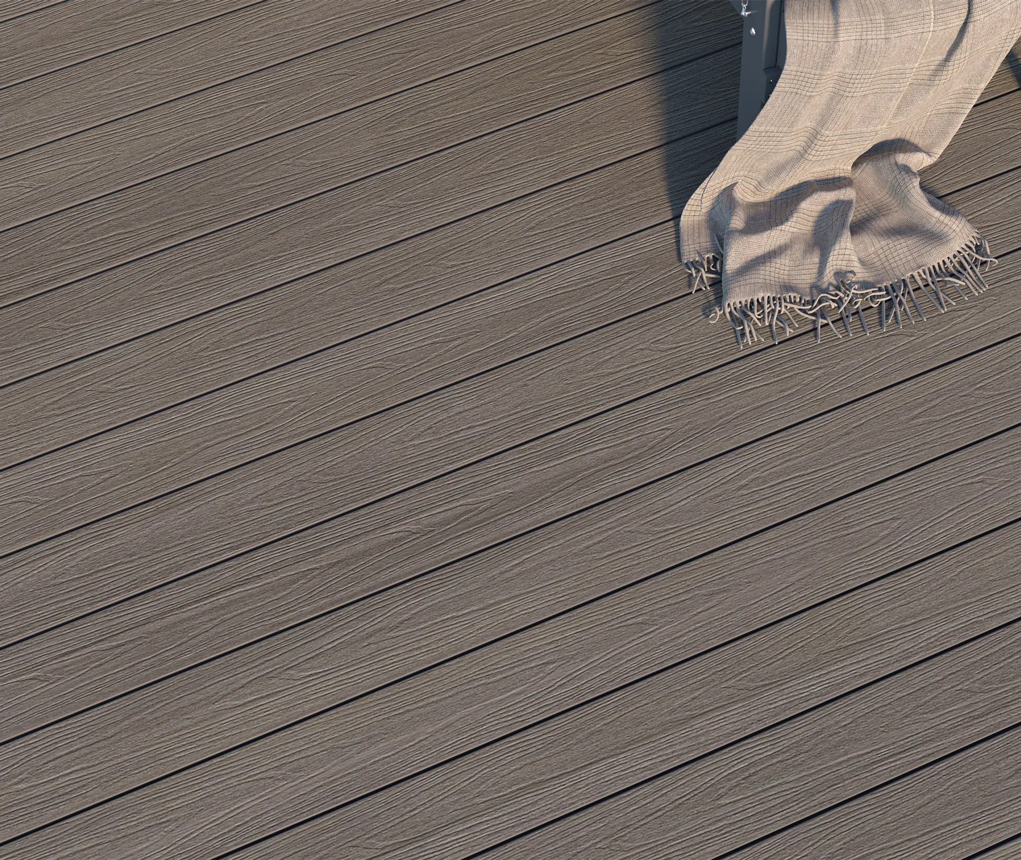 NewTechWood Terrassendielen WPC Hohlkammer Silver Gray Holzstruktur gebürstet / glatt gebürstet Co-Extrudiert 25 x 145 mm 0