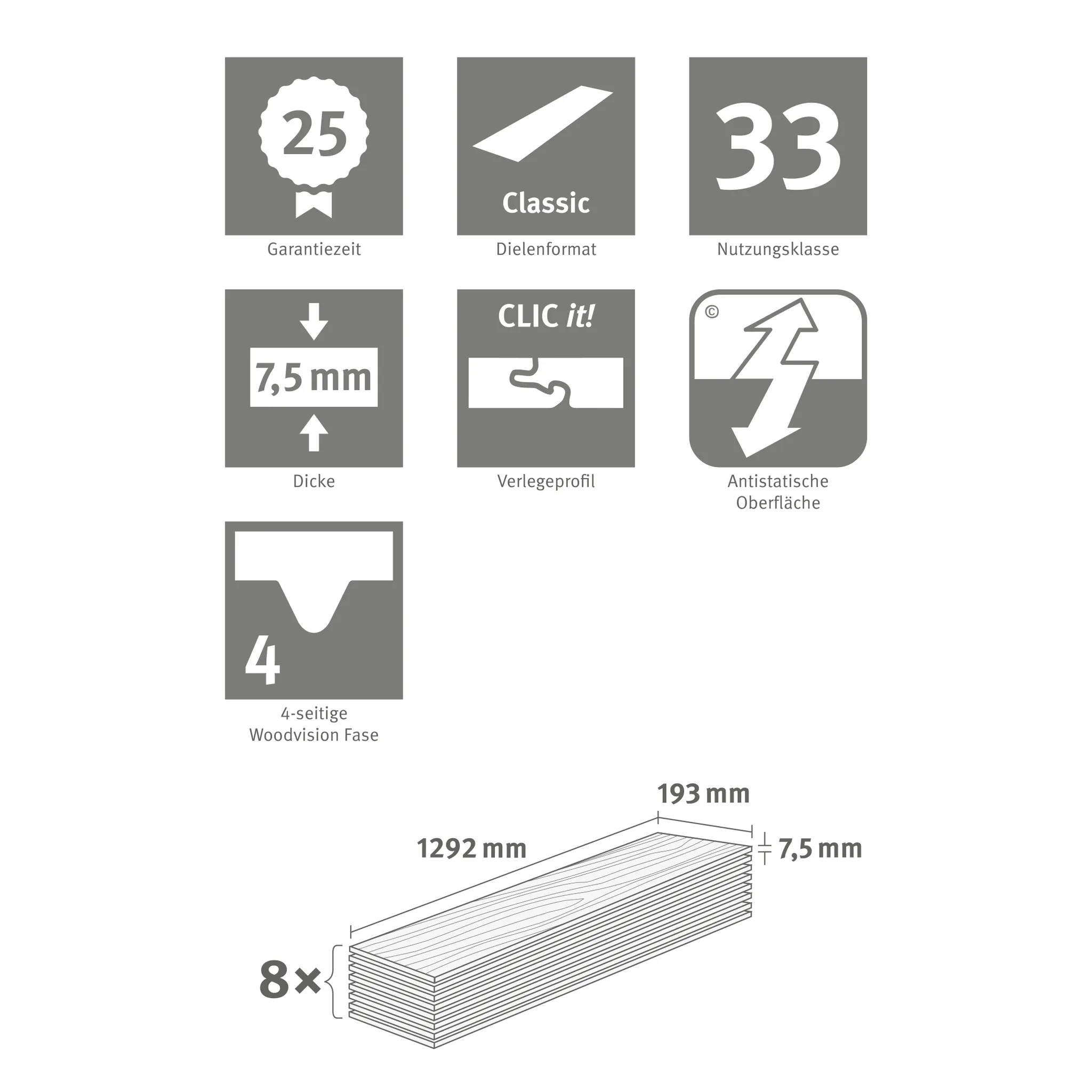 EGGER Klick-Designboden PRO Design Almington Eiche natur EPD041 Landhausdiele 5