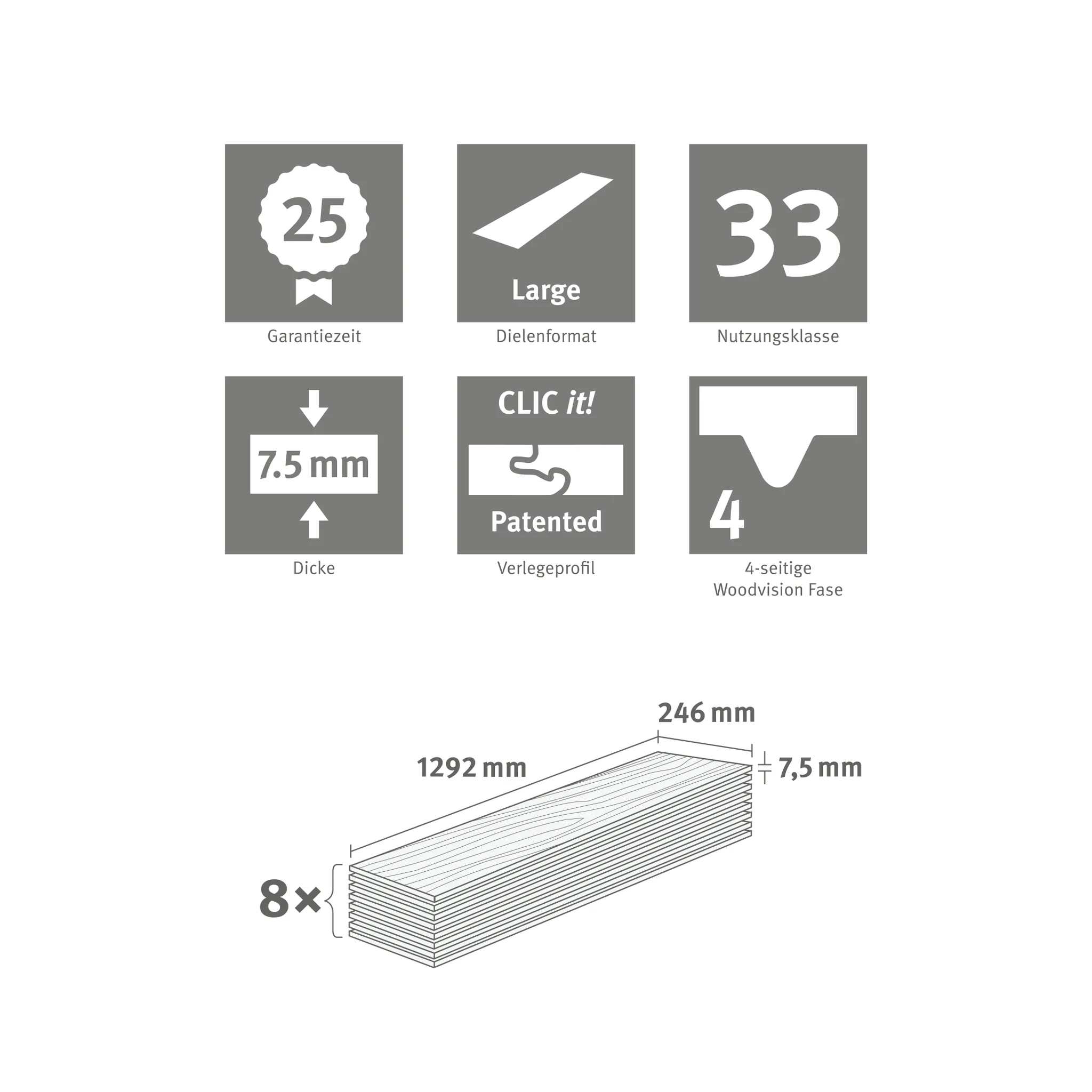 EGGER Klick-Designboden PRO Design Berdal Marmor EPD047 5