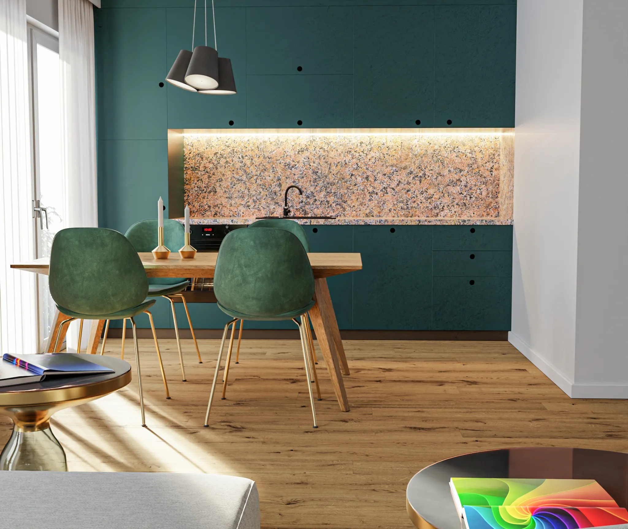 HORI Parkett 300 Eiche Cottage Country stark gebürstet Rohholzoptik Landhausdiele matt versiegelt 3
